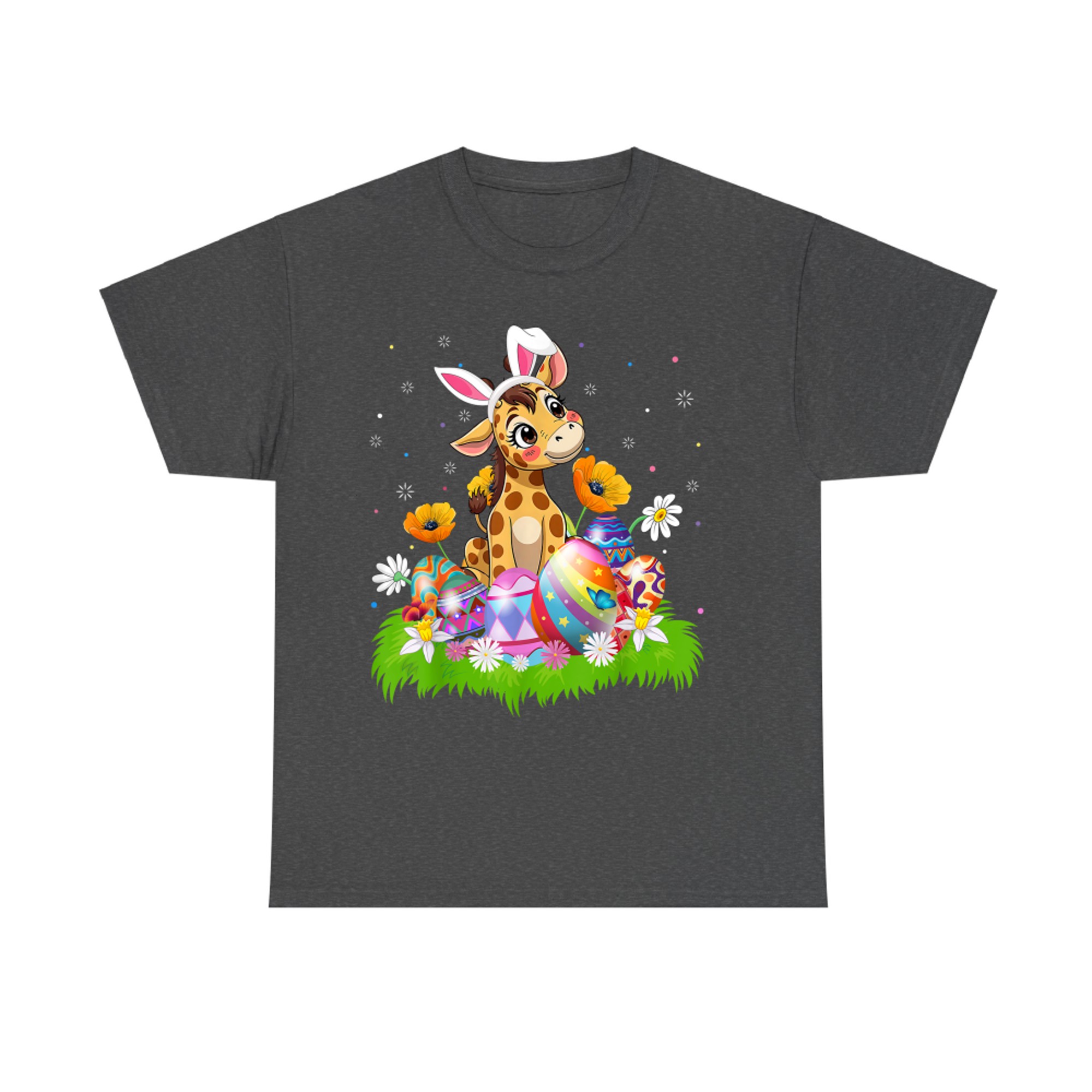 Giraffe Easter Egg Hunt Bunny Ear Giraffe Easter Sunday T-Shirt