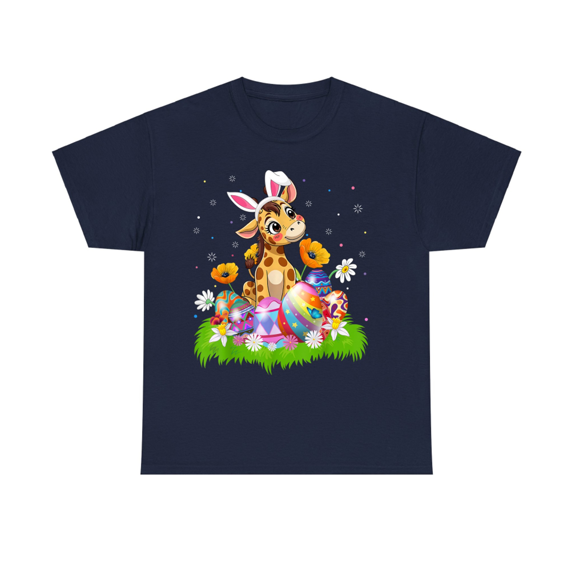 Giraffe Easter Egg Hunt Bunny Ear Giraffe Easter Sunday T-Shirt