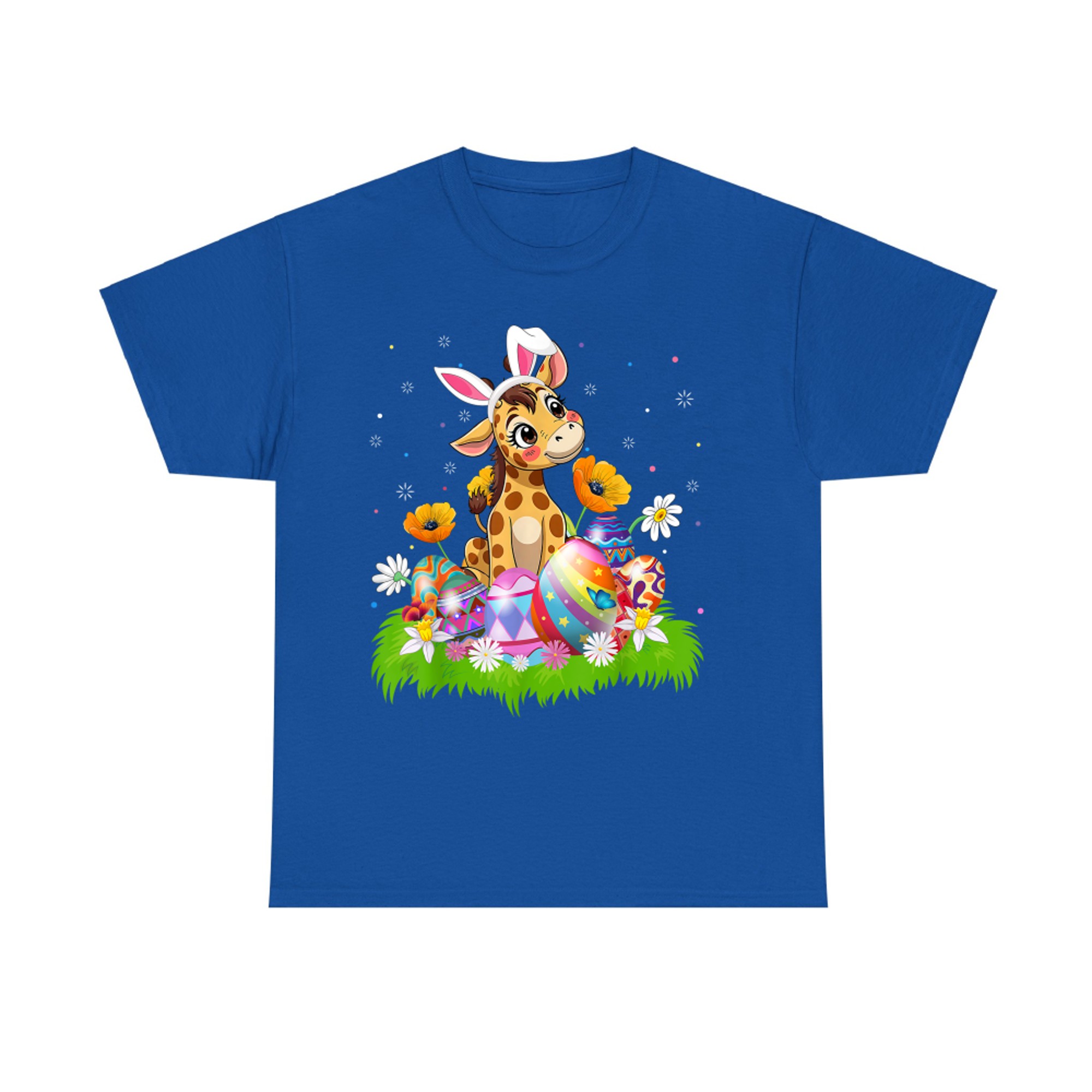 Giraffe Easter Egg Hunt Bunny Ear Giraffe Easter Sunday T-Shirt