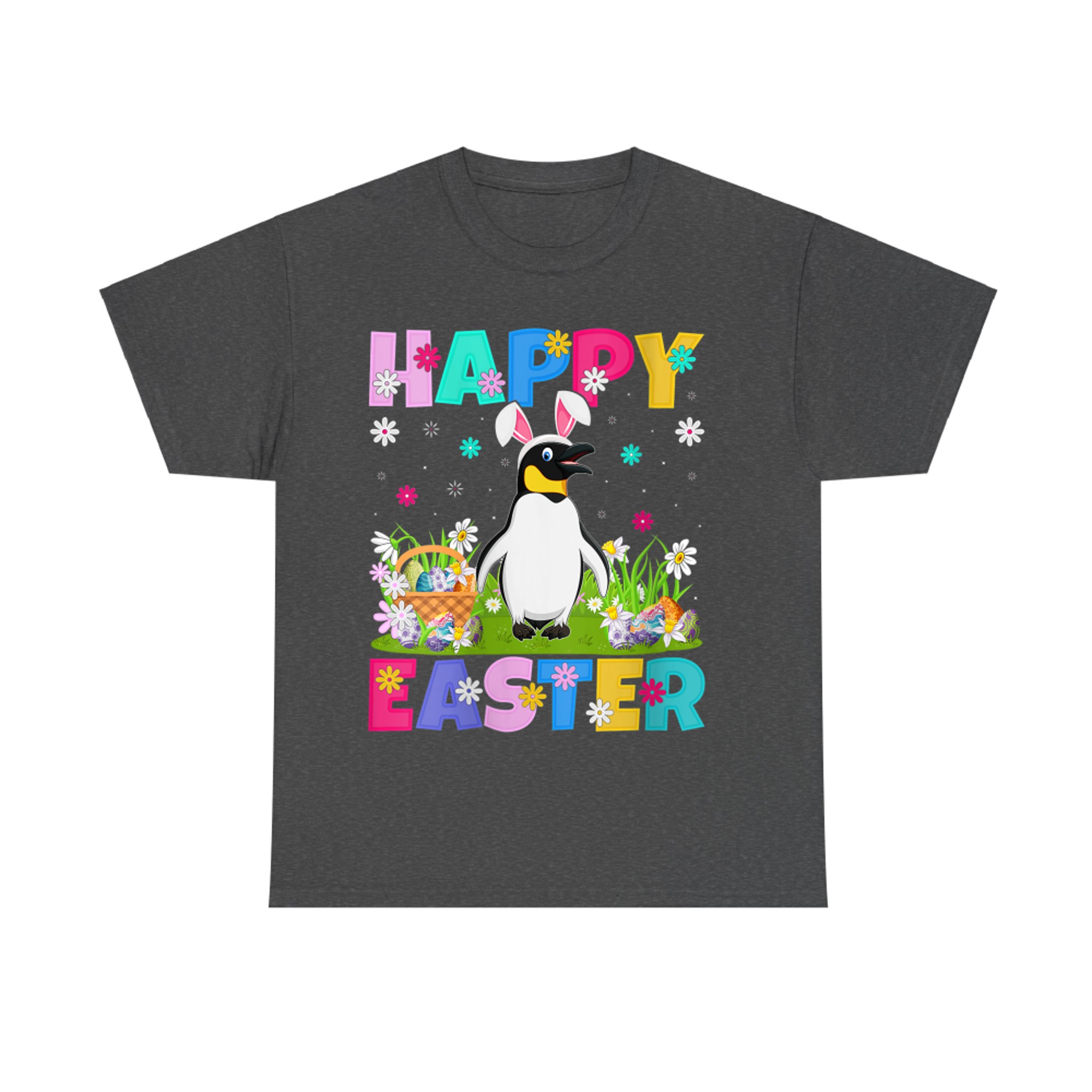 Happy Easter Bunny Egg Funny Emperor Penguin Easter Sunday T-Shirt
