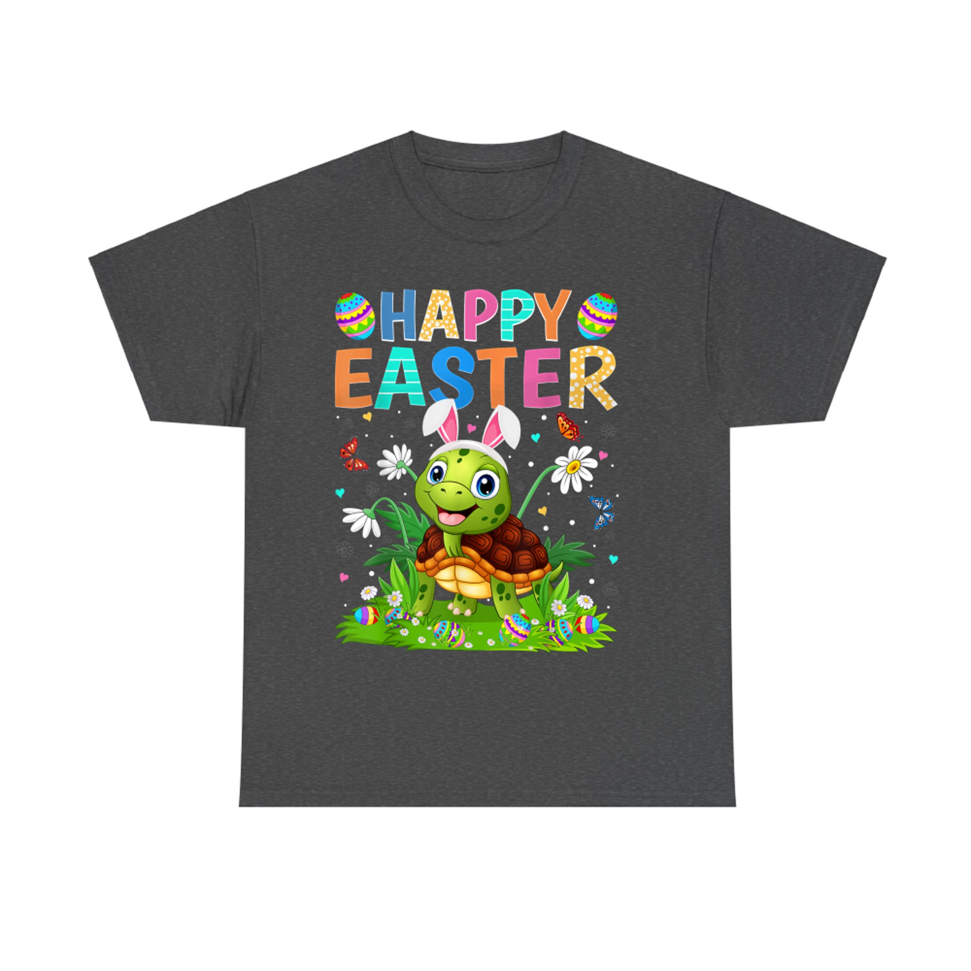 Happy Easter Bunny Egg Funny Turtle Easter Sunday T-Shirt