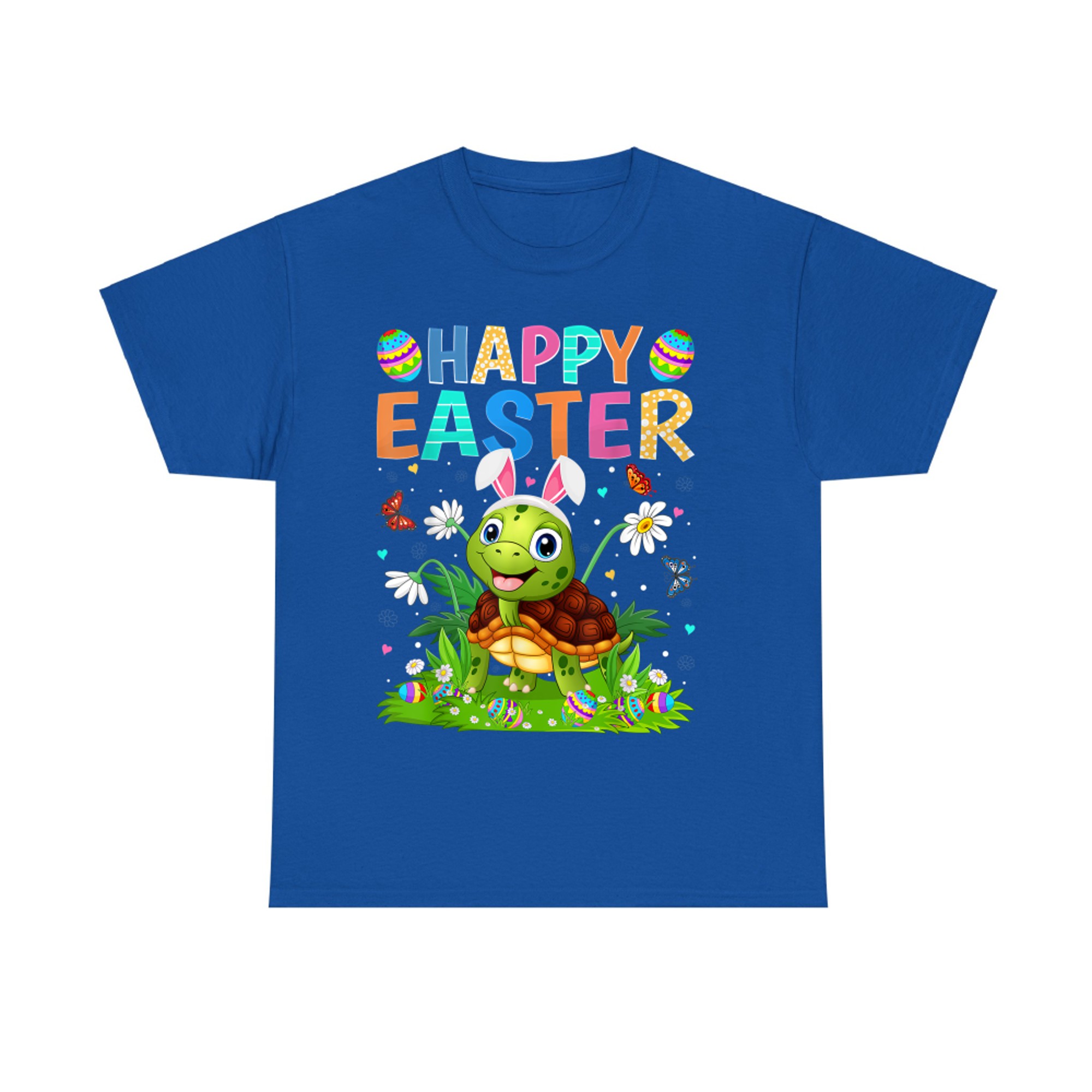 Happy Easter Bunny Egg Funny Turtle Easter Sunday T-Shirt