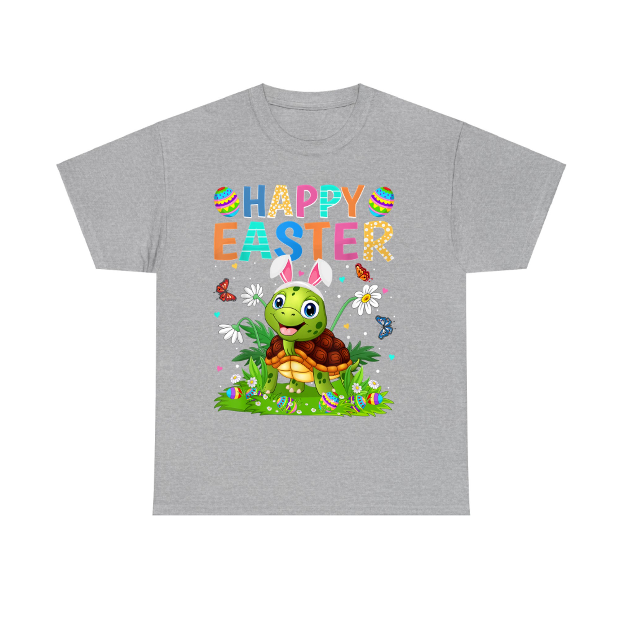 Happy Easter Bunny Egg Funny Turtle Easter Sunday T-Shirt