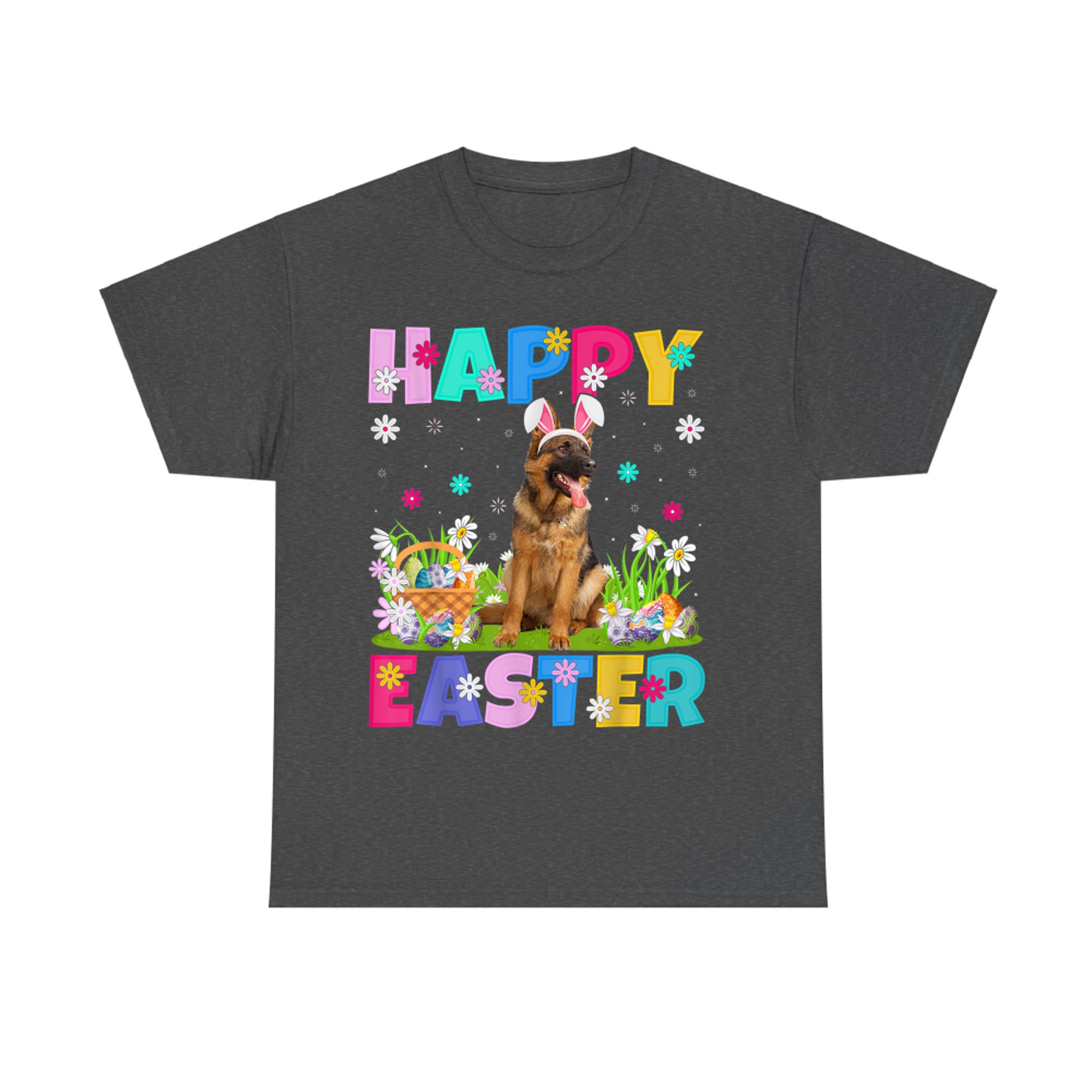 Happy Easter Bunny German Shepherd Dog Easter Sunday T-Shirt