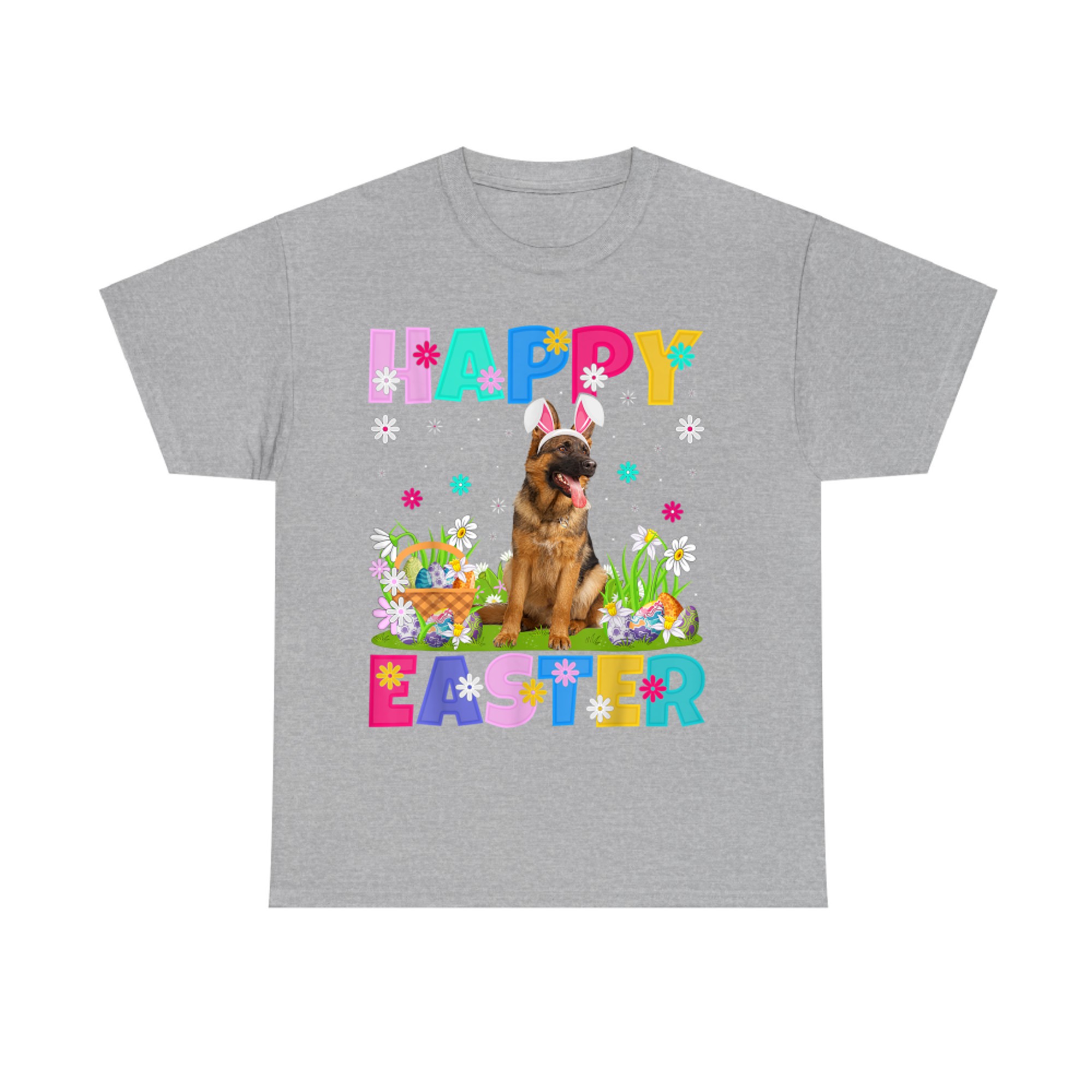 Happy Easter Bunny German Shepherd Dog Easter Sunday T-Shirt