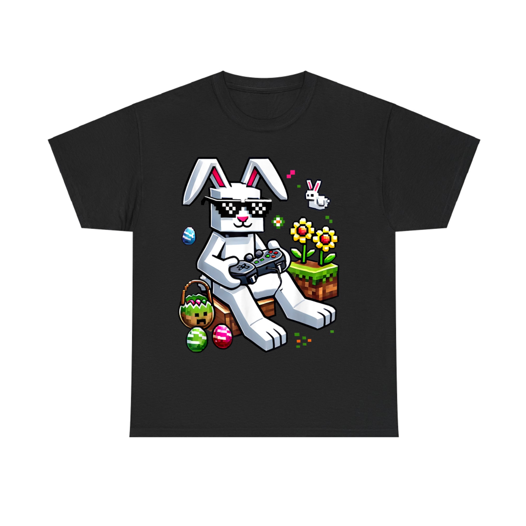 Happy Easter Day Bunny Egg Video Game T-Shirt