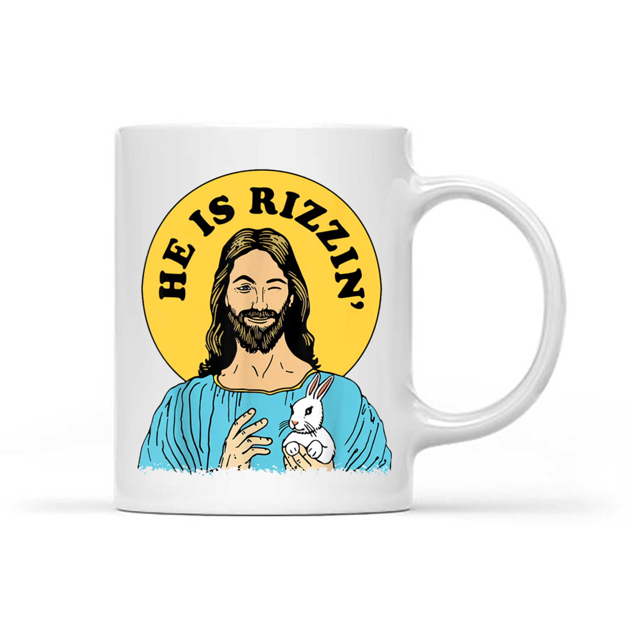 He Is Rizzin Funny Jesus Christian Happy Easter Day Mug
