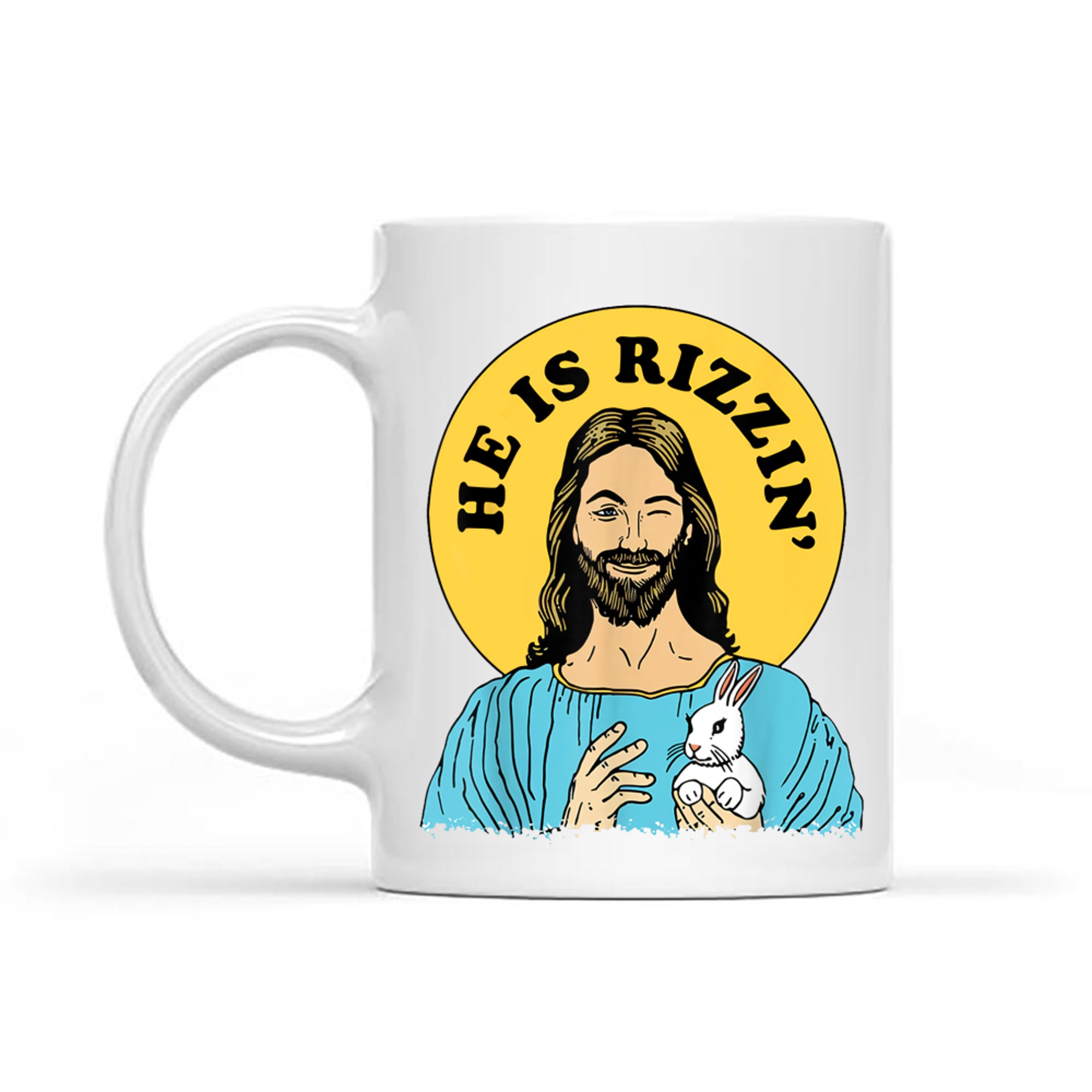 He Is Rizzin Funny Jesus Christian Happy Easter Day Mug