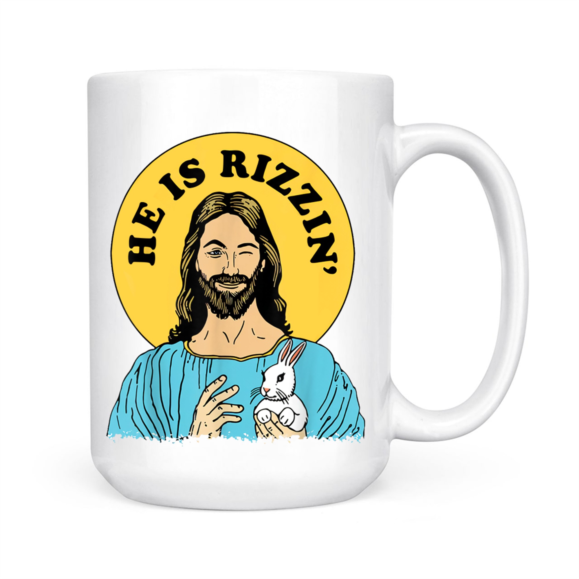 He Is Rizzin Funny Jesus Christian Happy Easter Day Mug