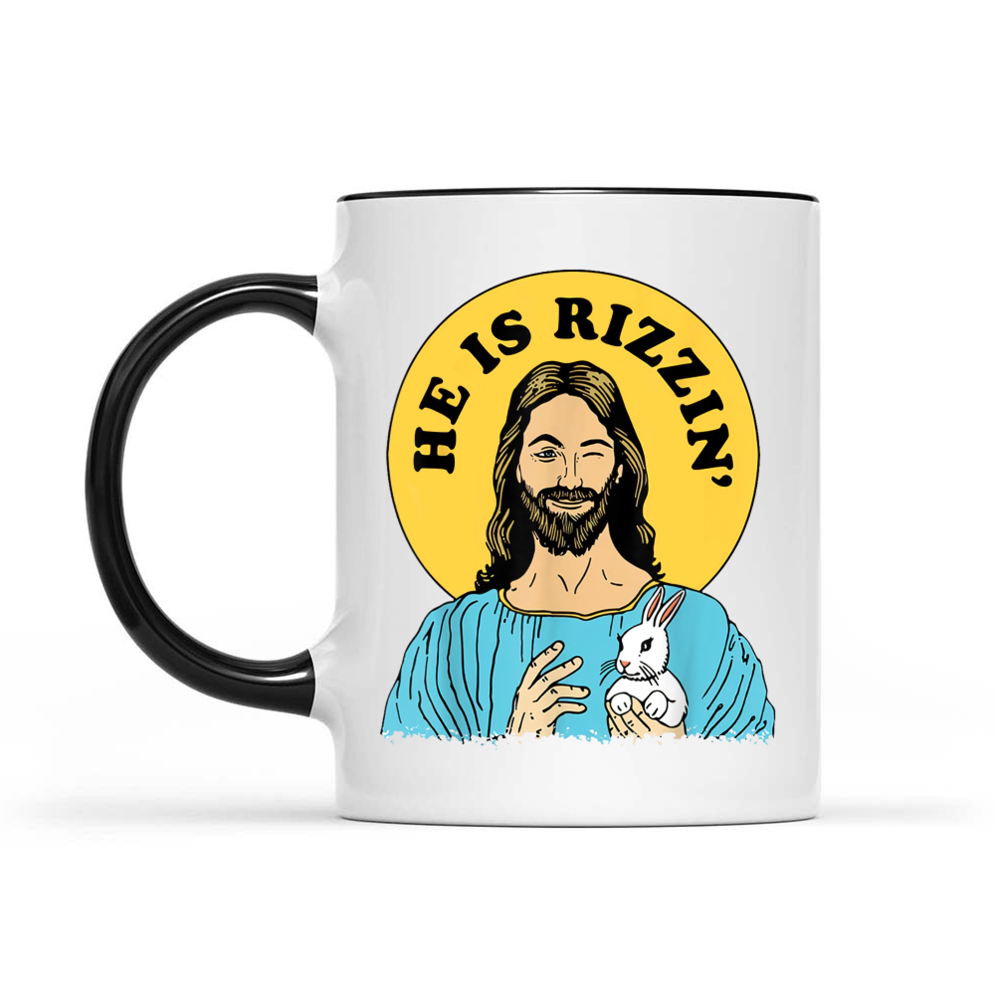 He Is Rizzin Funny Jesus Christian Happy Easter Day Mug