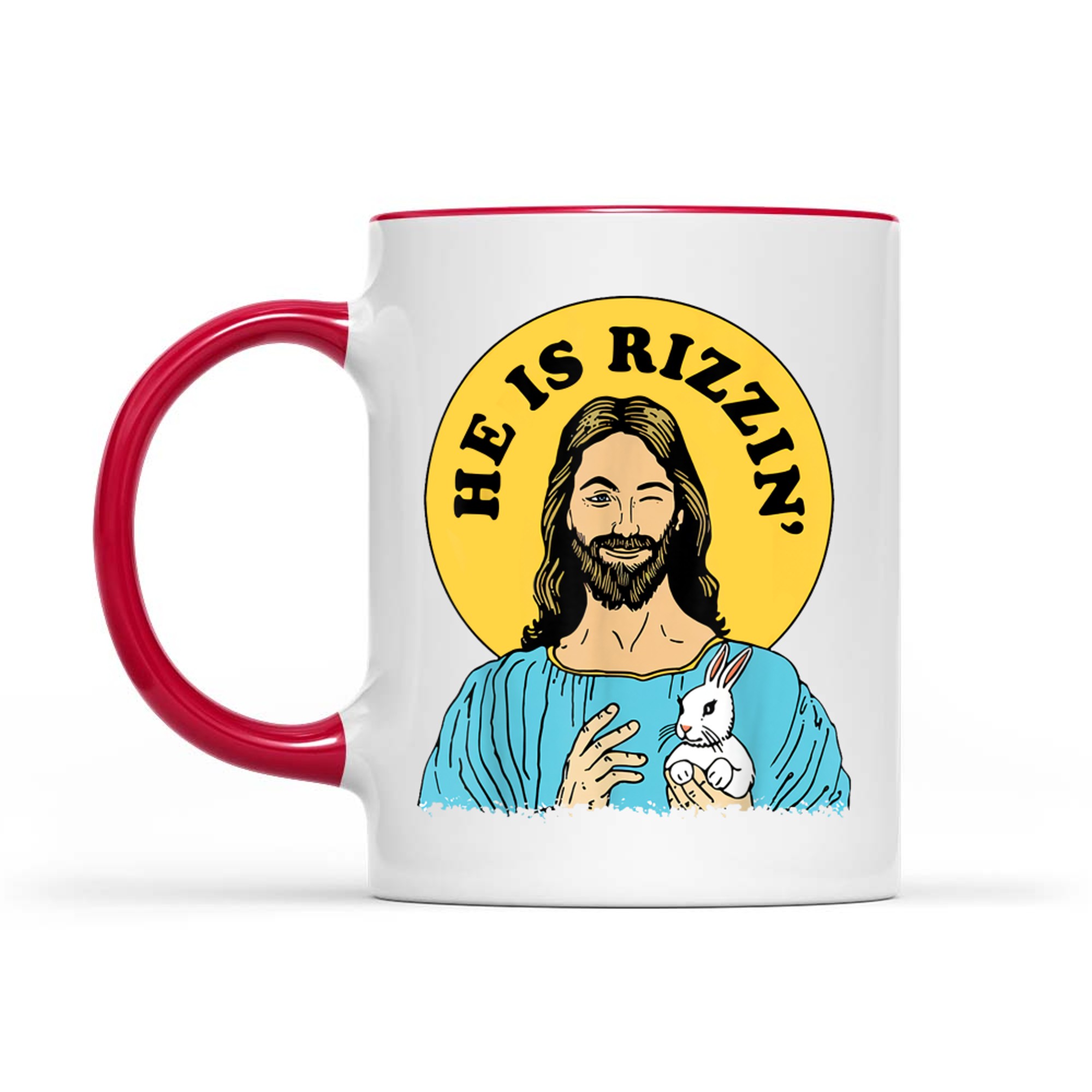 He Is Rizzin Funny Jesus Christian Happy Easter Day Mug