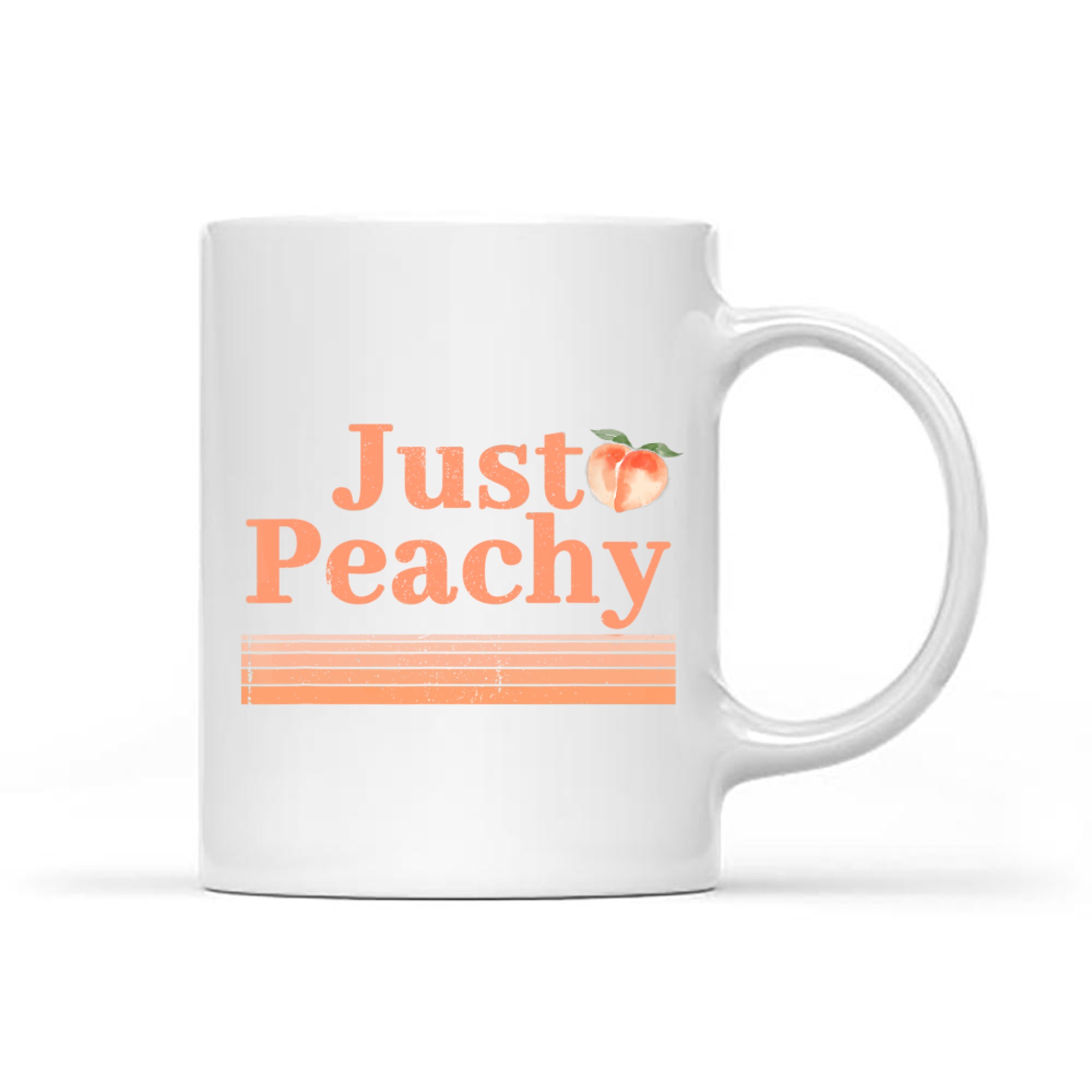 Just Peachy Peaches Summer Fruit Nostalgia Mug