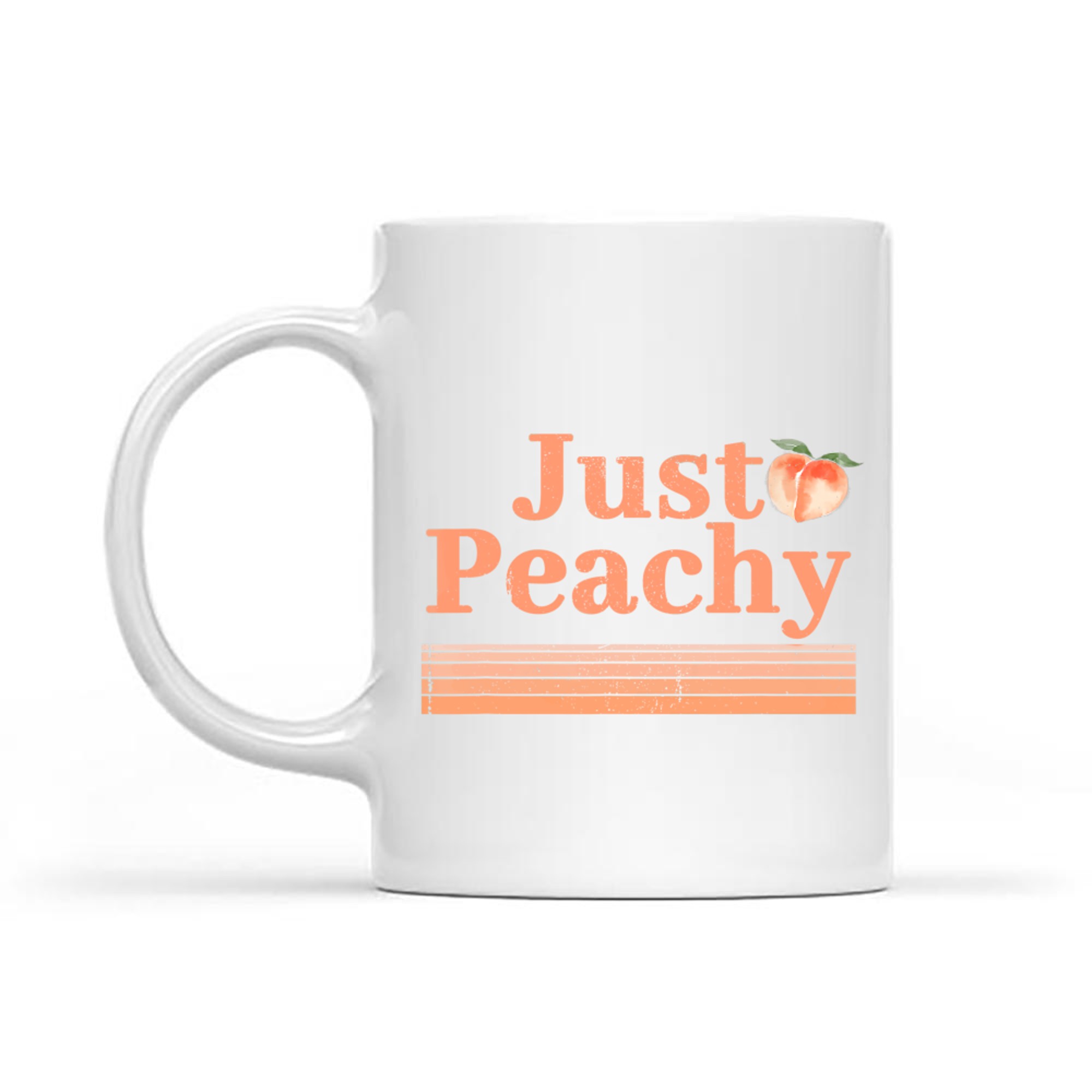 Just Peachy Peaches Summer Fruit Nostalgia Mug