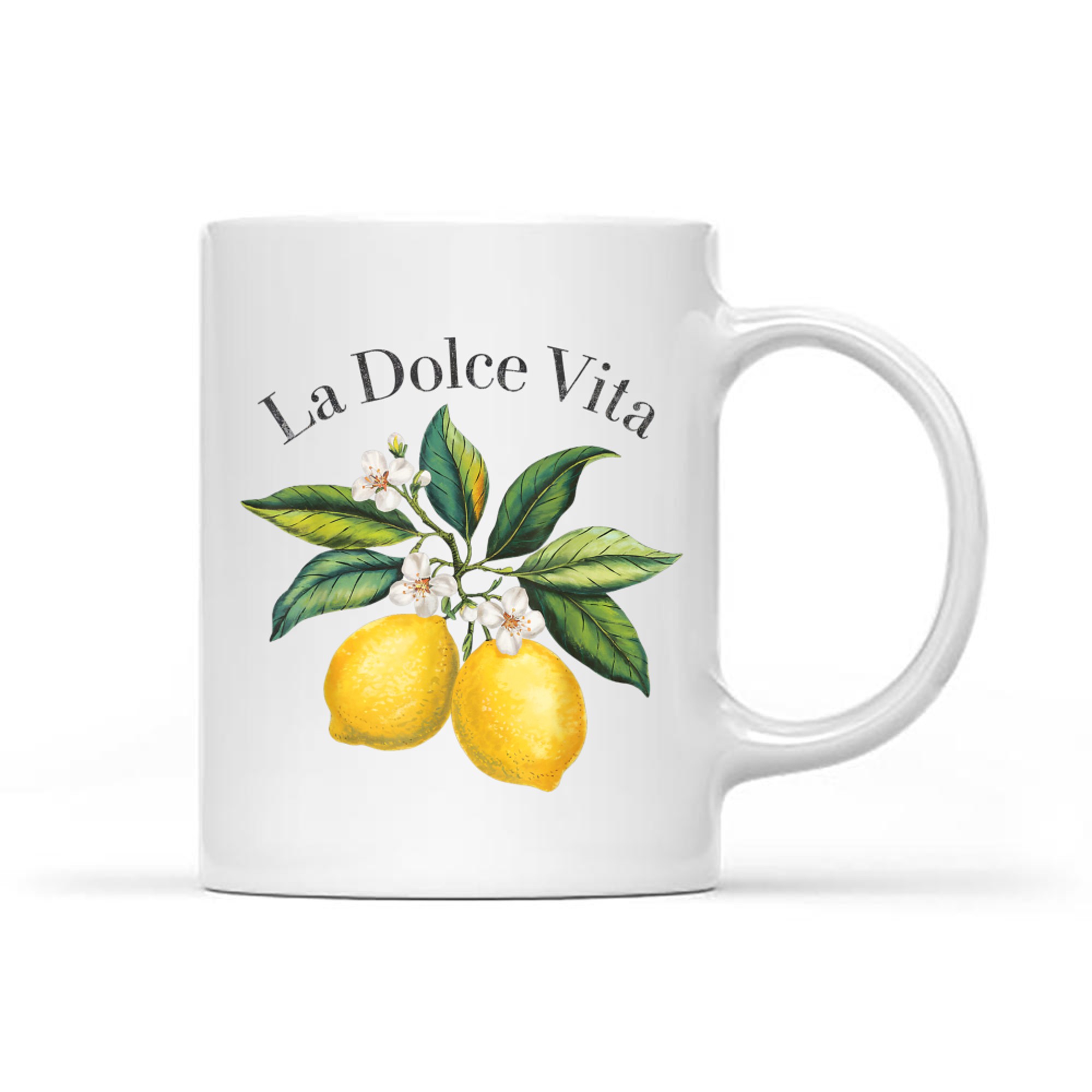 La Dolce Vita Lemon Italian Summer Limoncello Amalfi Coast Mug