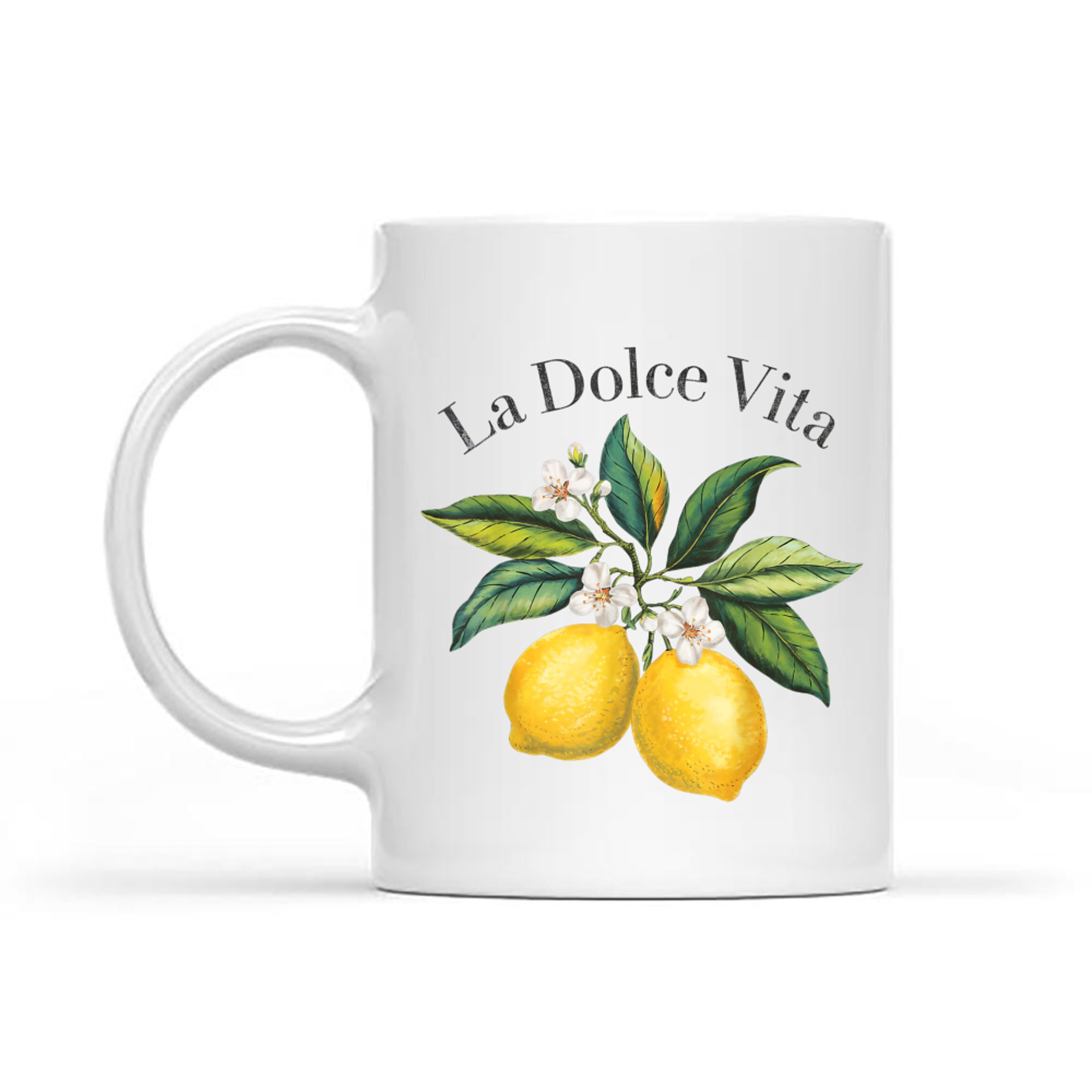 La Dolce Vita Lemon Italian Summer Limoncello Amalfi Coast Mug