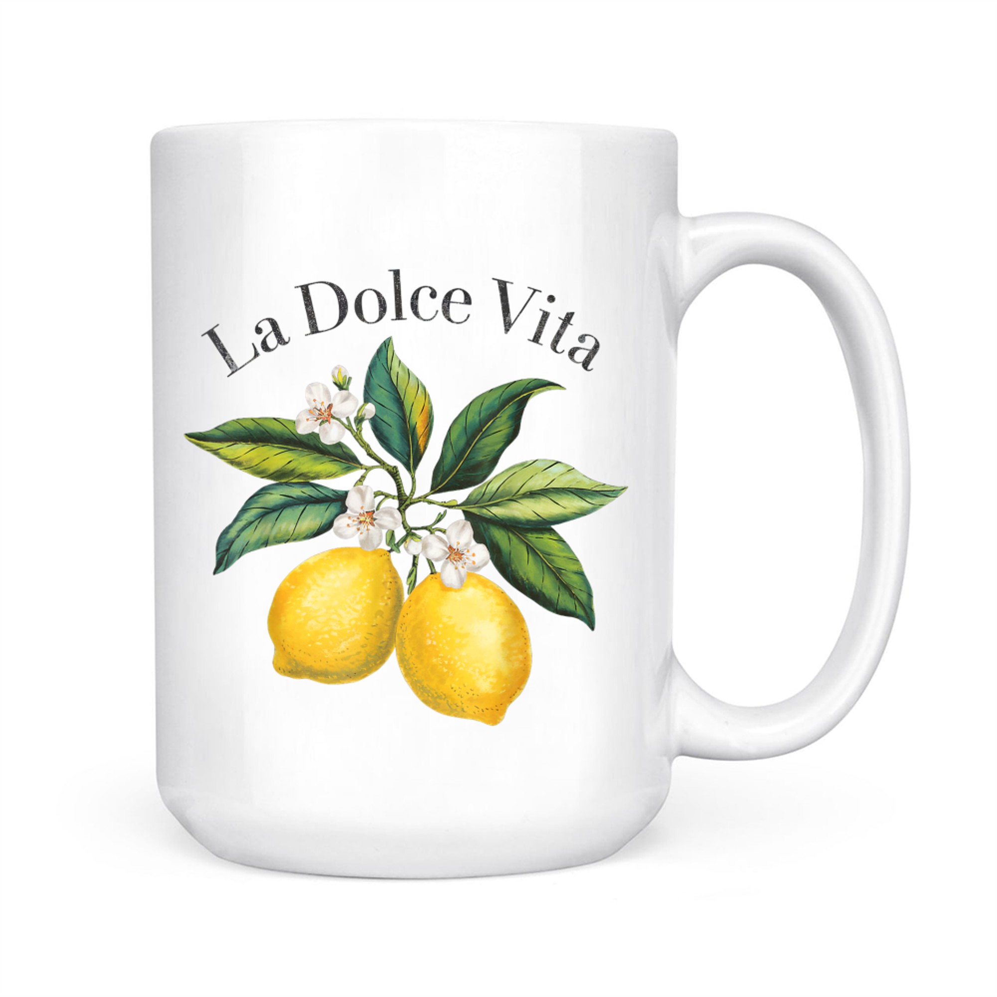La Dolce Vita Lemon Italian Summer Limoncello Amalfi Coast Mug