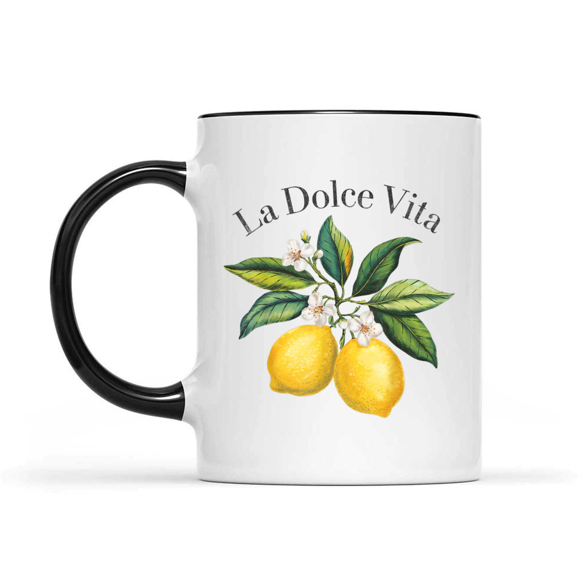 La Dolce Vita Lemon Italian Summer Limoncello Amalfi Coast Mug
