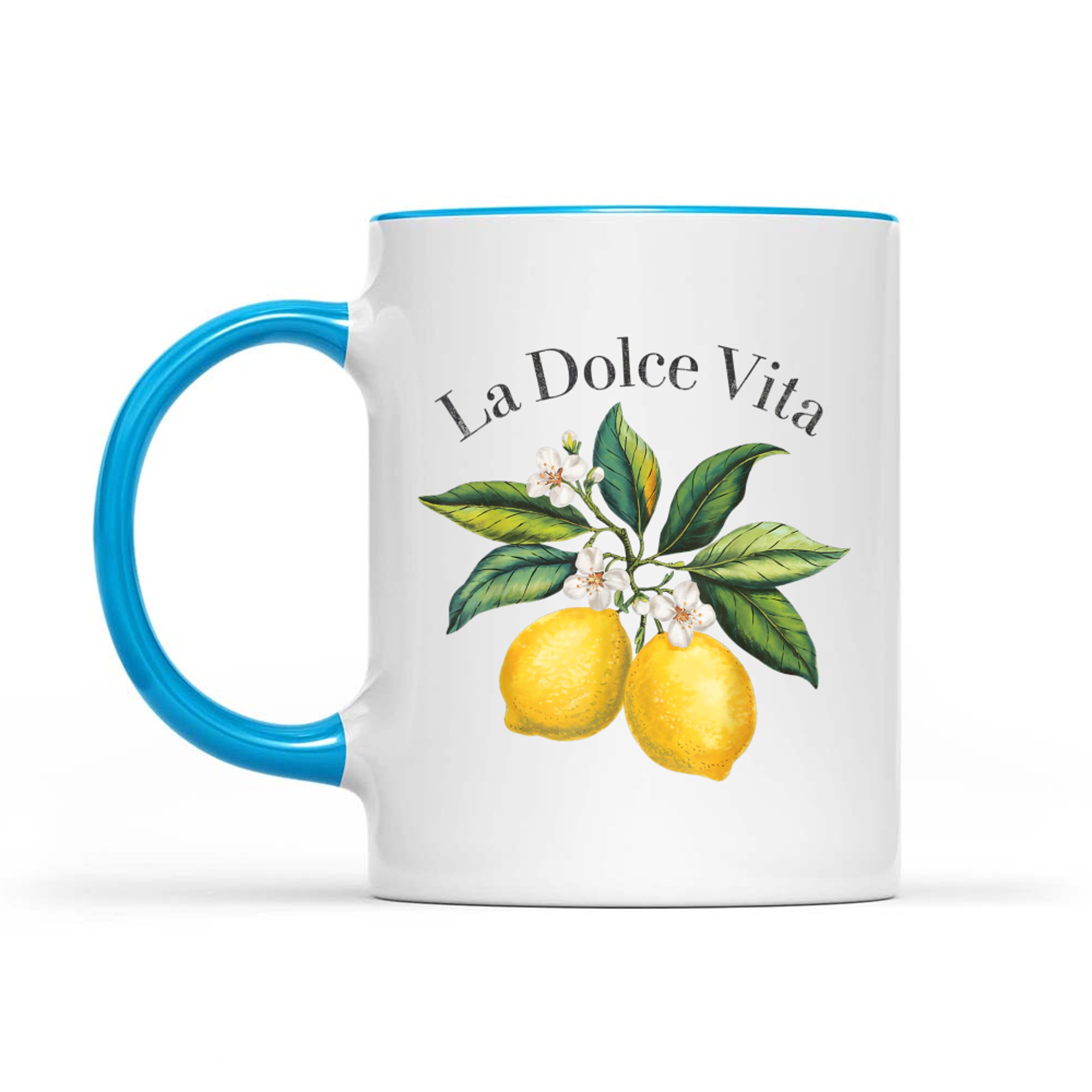 La Dolce Vita Lemon Italian Summer Limoncello Amalfi Coast Mug