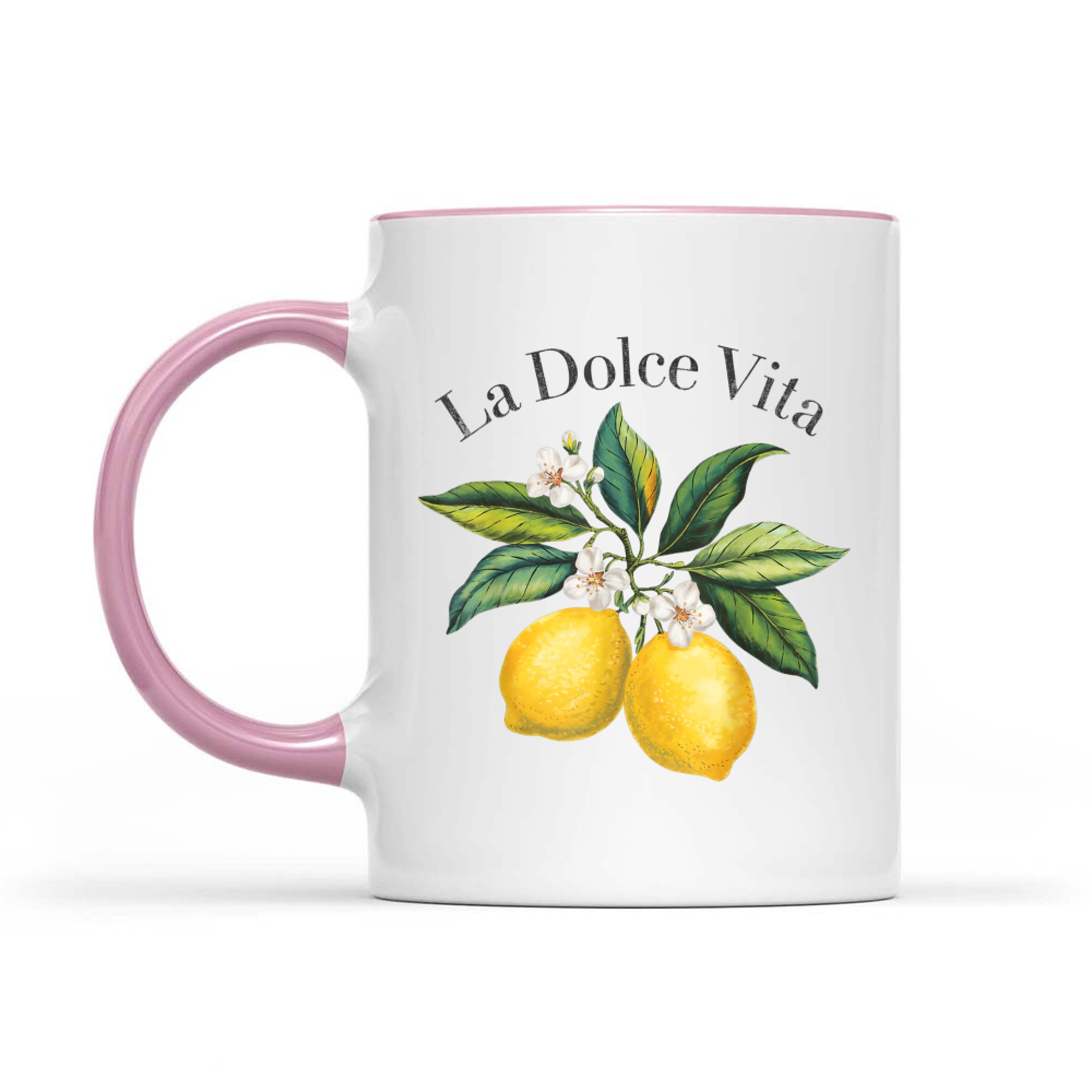 La Dolce Vita Lemon Italian Summer Limoncello Amalfi Coast Mug