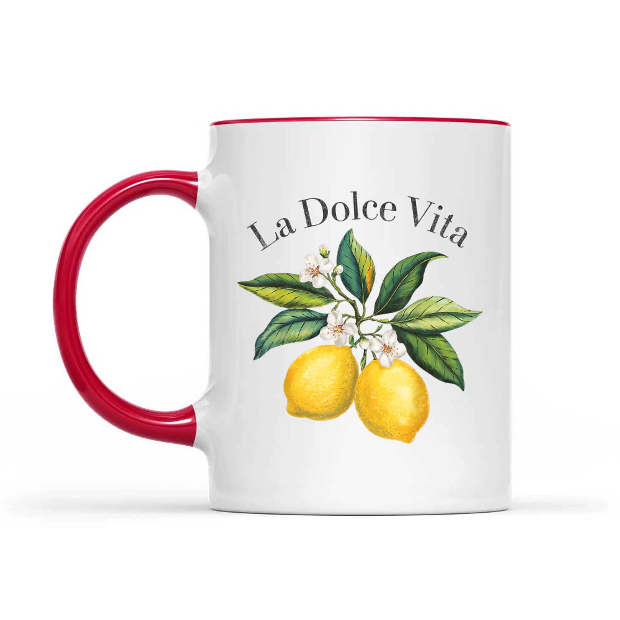 La Dolce Vita Lemon Italian Summer Limoncello Amalfi Coast Mug
