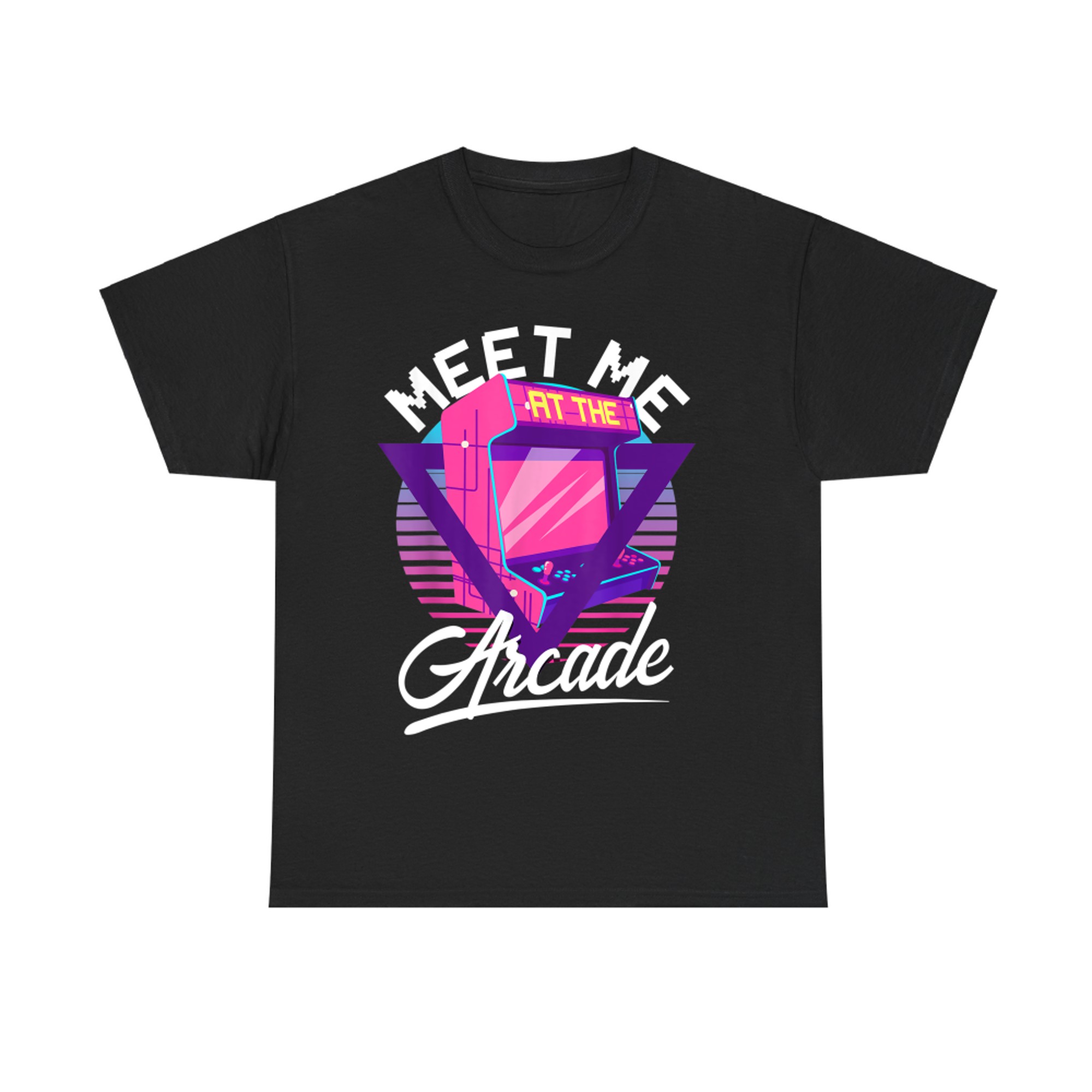 Meet Me At The Arcade Humor Game Machine Vaporwave 80's T-Shirt