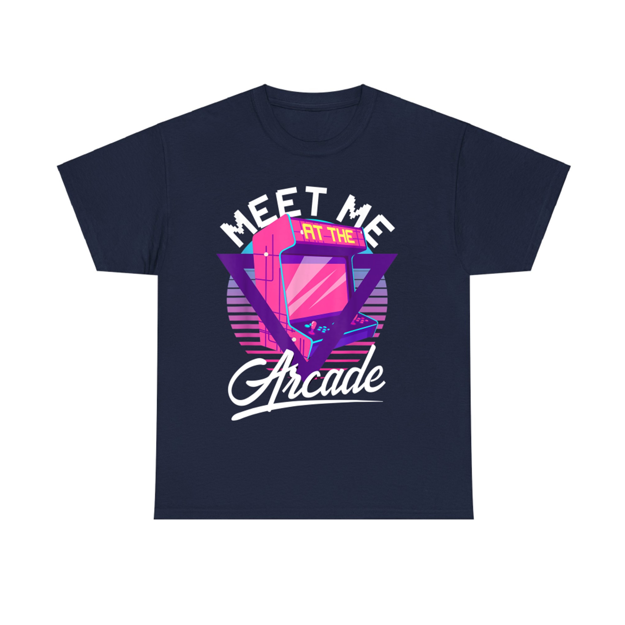 Meet Me At The Arcade Humor Game Machine Vaporwave 80's T-Shirt