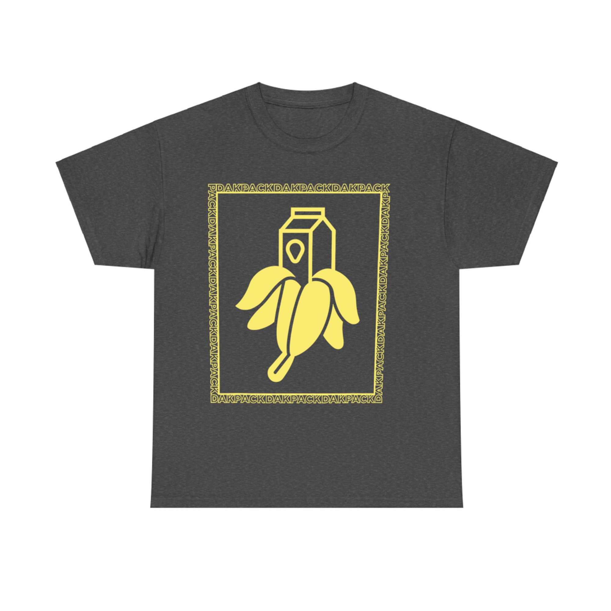 Milky Banana Funny Text Dakpack Vintage T-Shirt