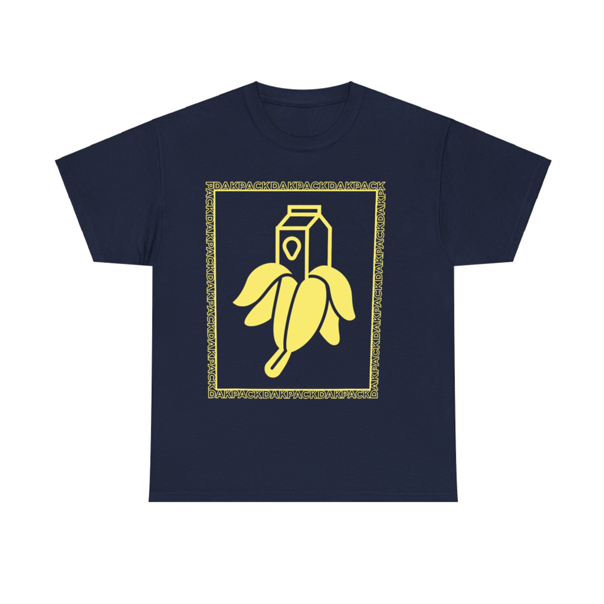 Milky Banana Funny Text Dakpack Vintage T-Shirt