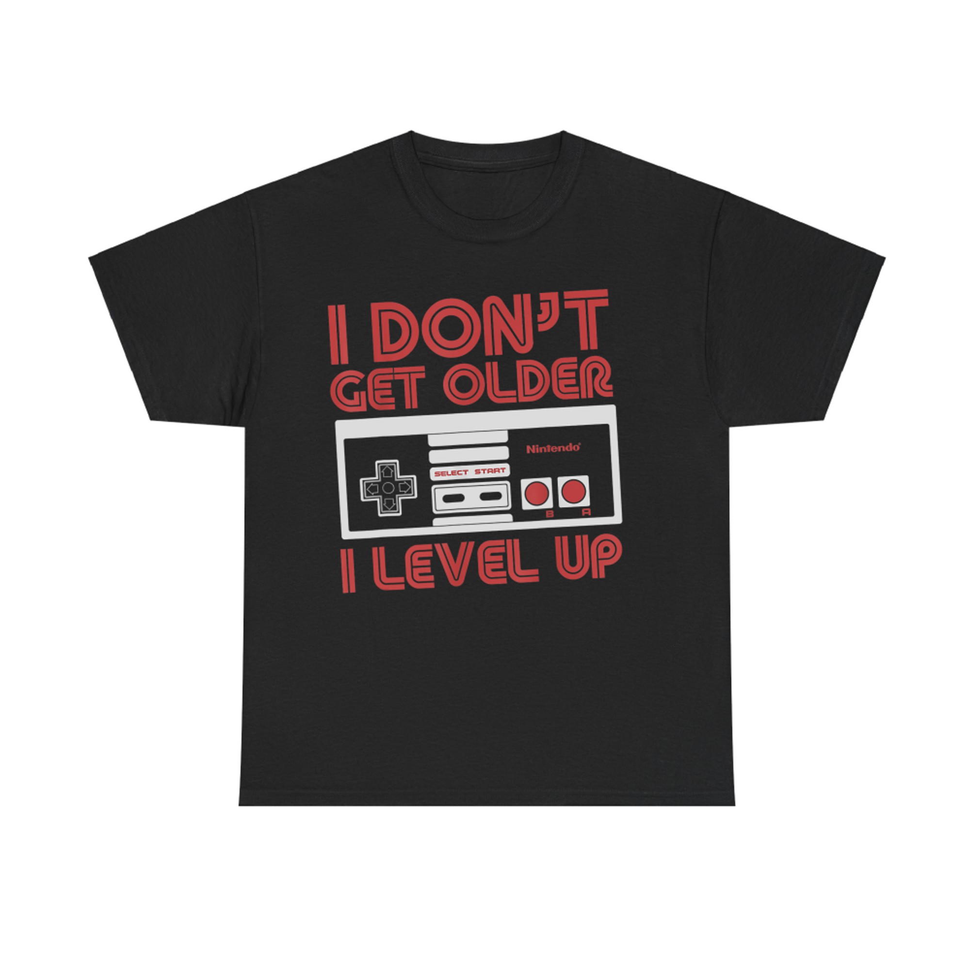 Nintendo I Don't Get Older I Level Up SNES Controller T-Shirt