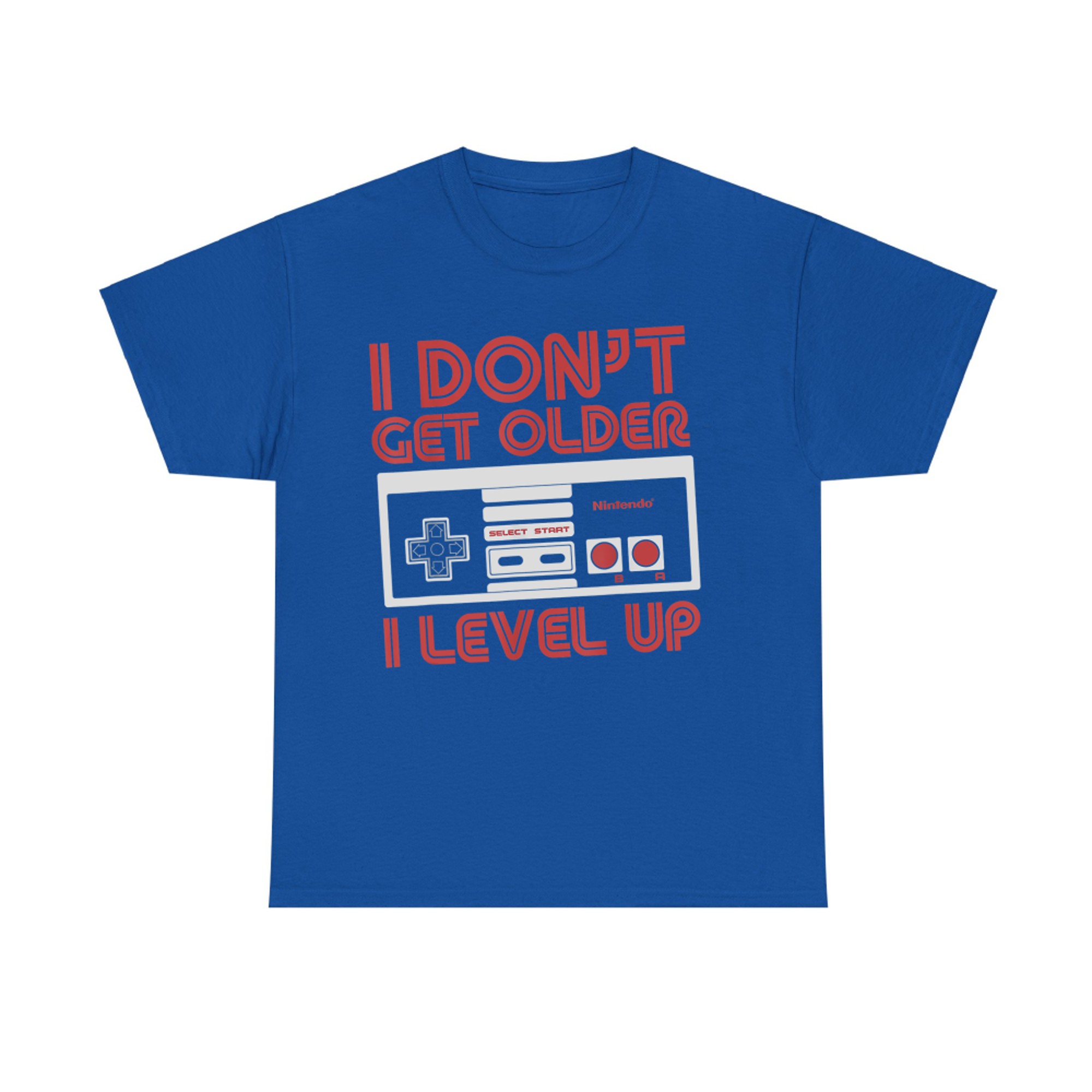 Nintendo I Don't Get Older I Level Up SNES Controller T-Shirt