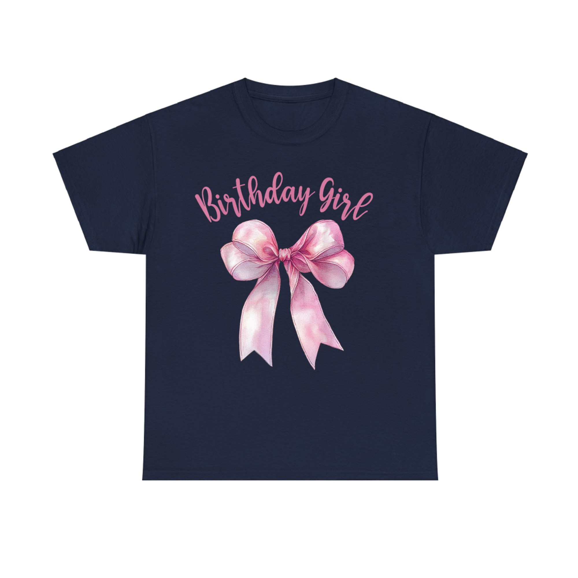 Pink Birthday Girl Design T-Shirt