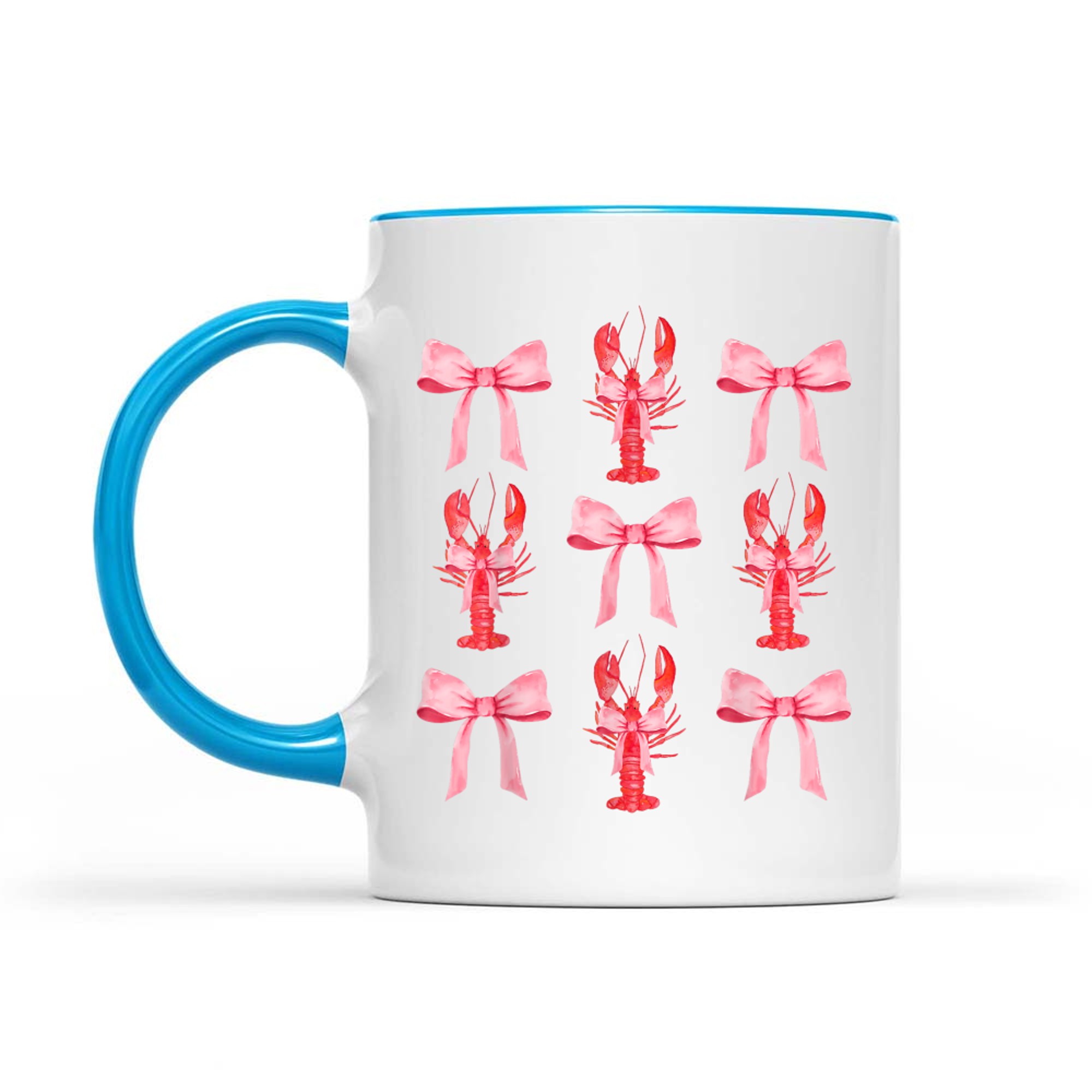 Pink Bow Cute Coquette Crawfish Y2k Clean Girl Aesthetic Mug