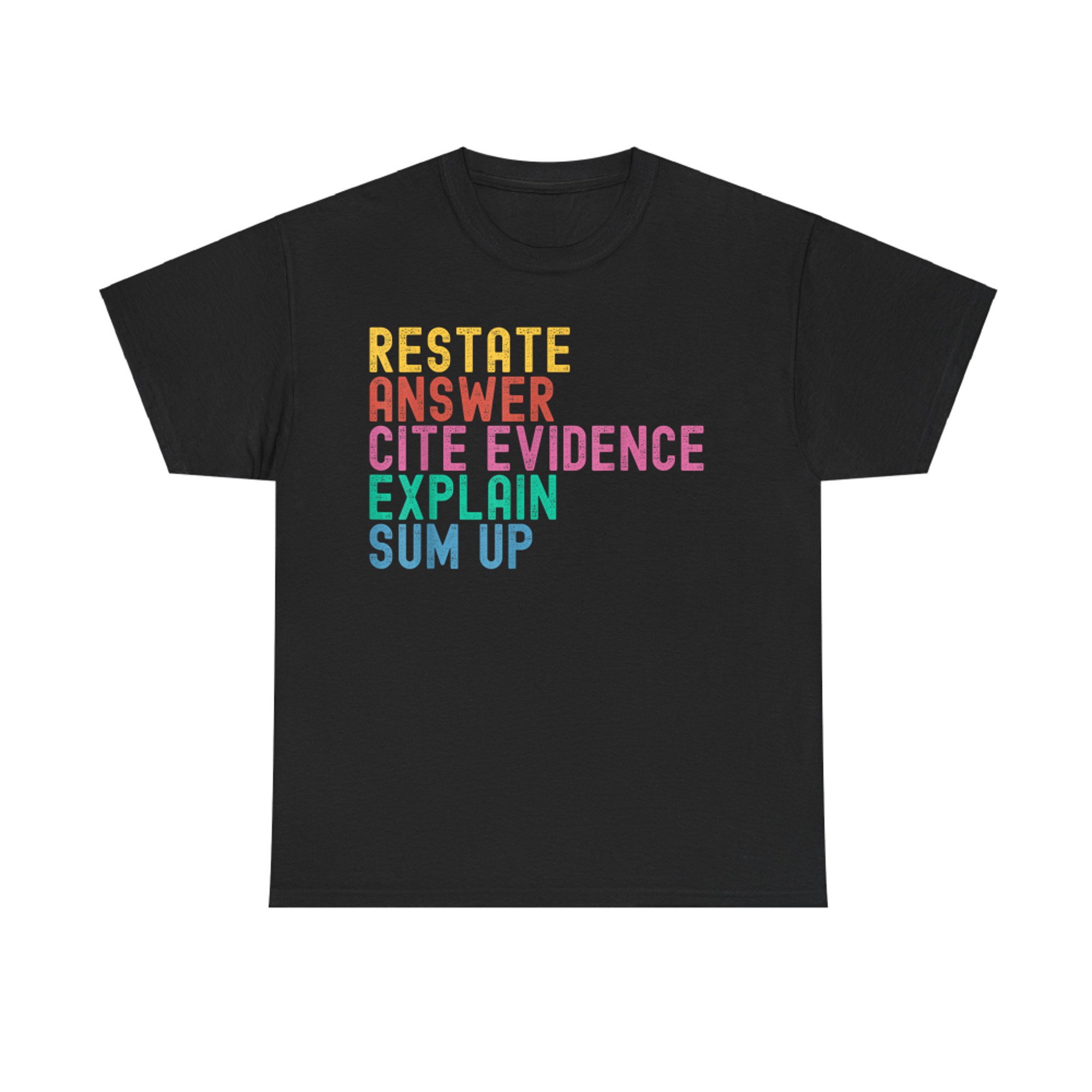 Races Writing Strategy Funny Text Evidence English Teacher T-Shirt
