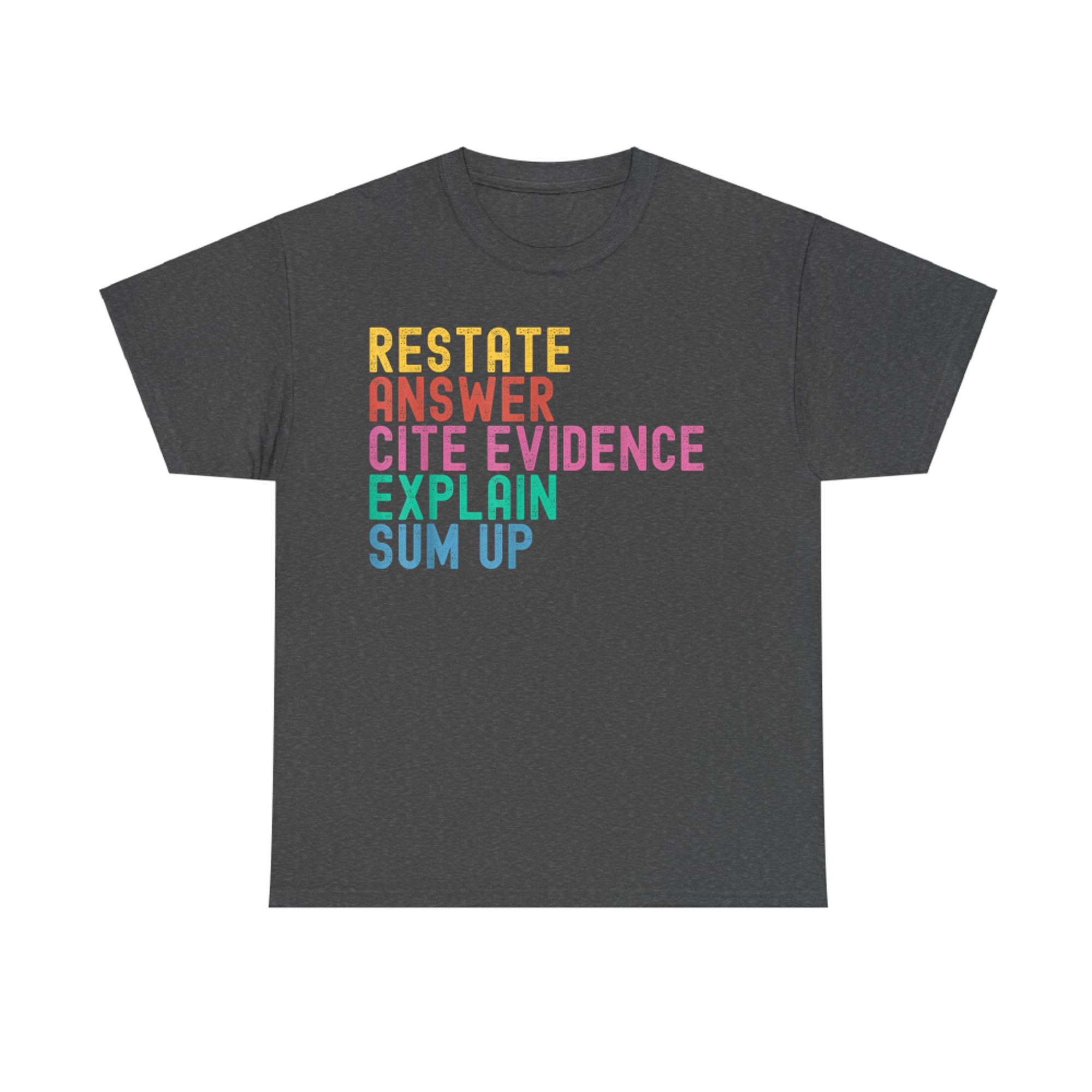 Races Writing Strategy Funny Text Evidence English Teacher T-Shirt