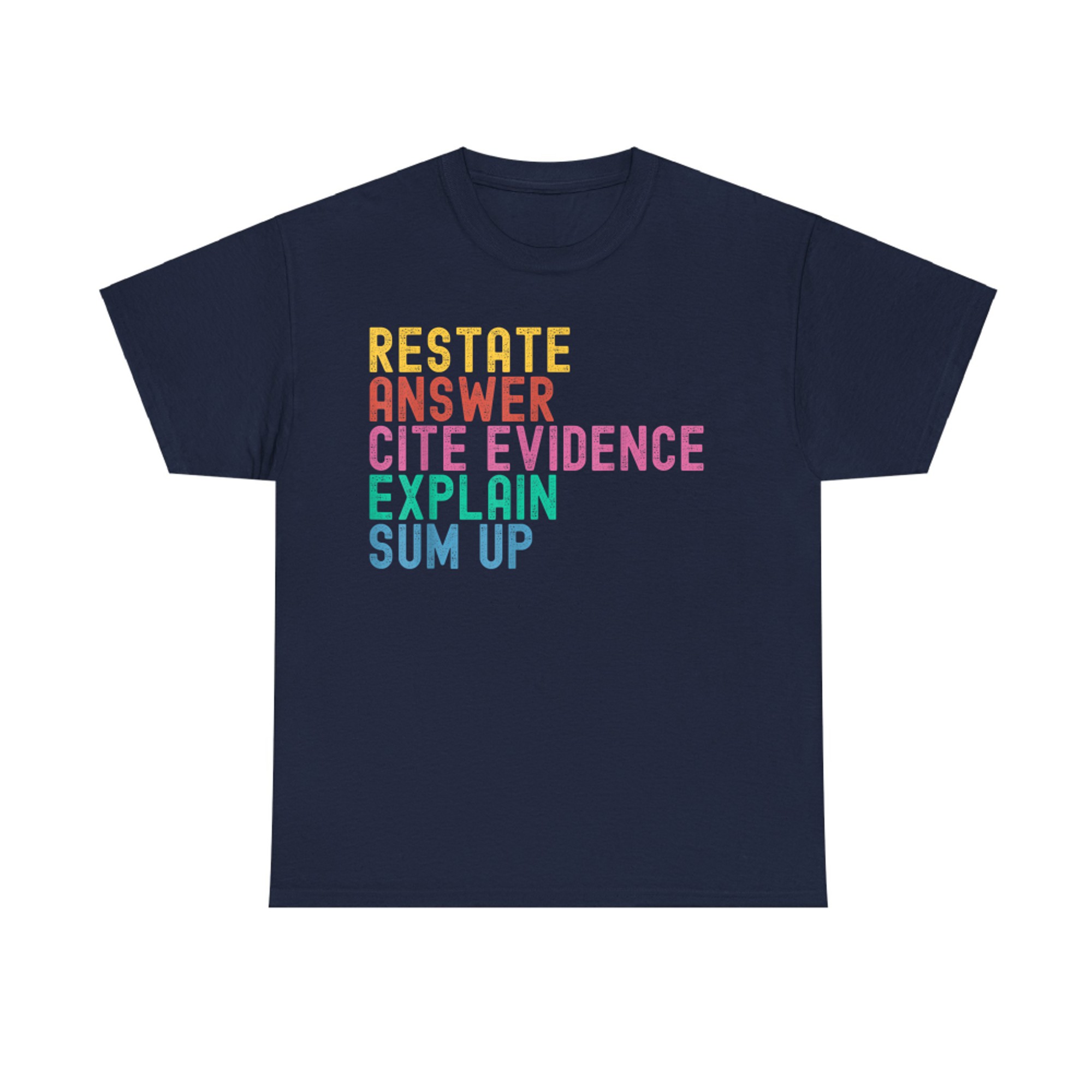 Races Writing Strategy Funny Text Evidence English Teacher T-Shirt