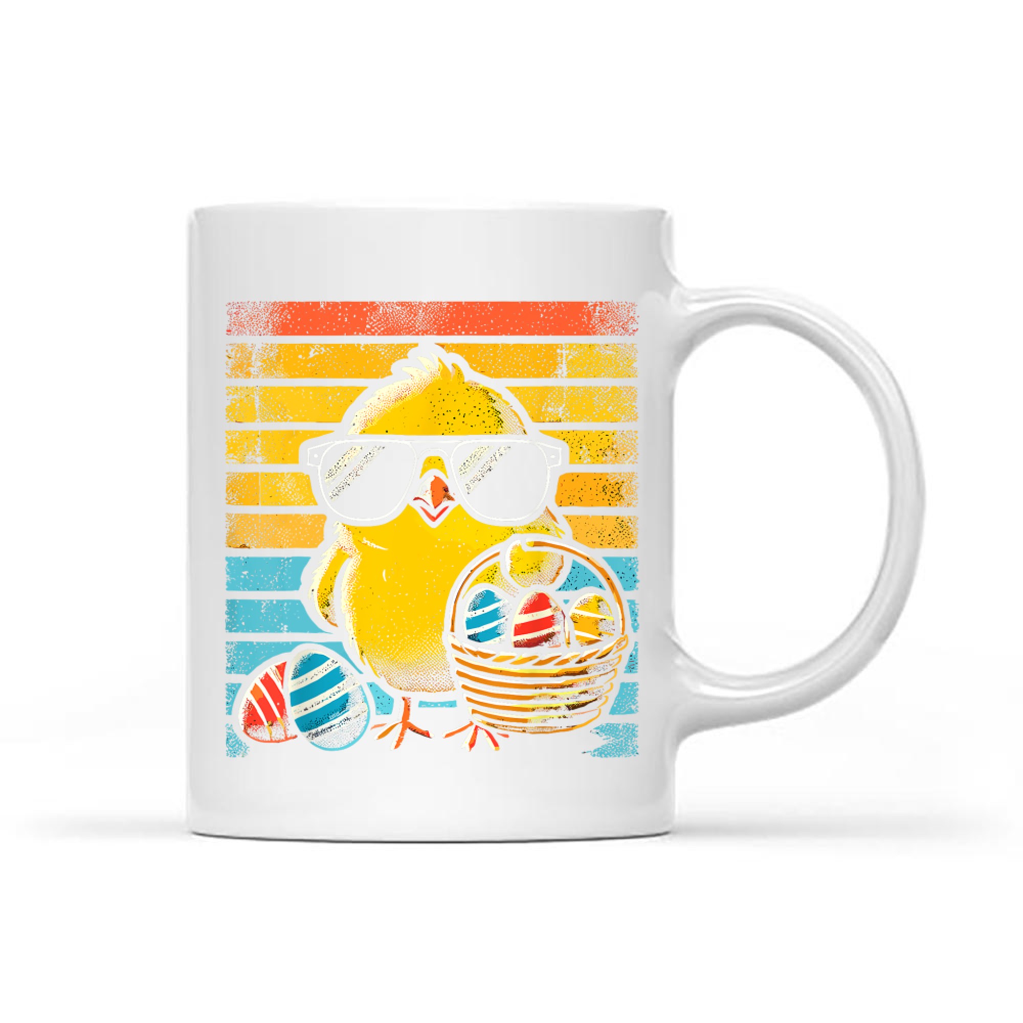 Retro Easter Chick Funny Easter Mug