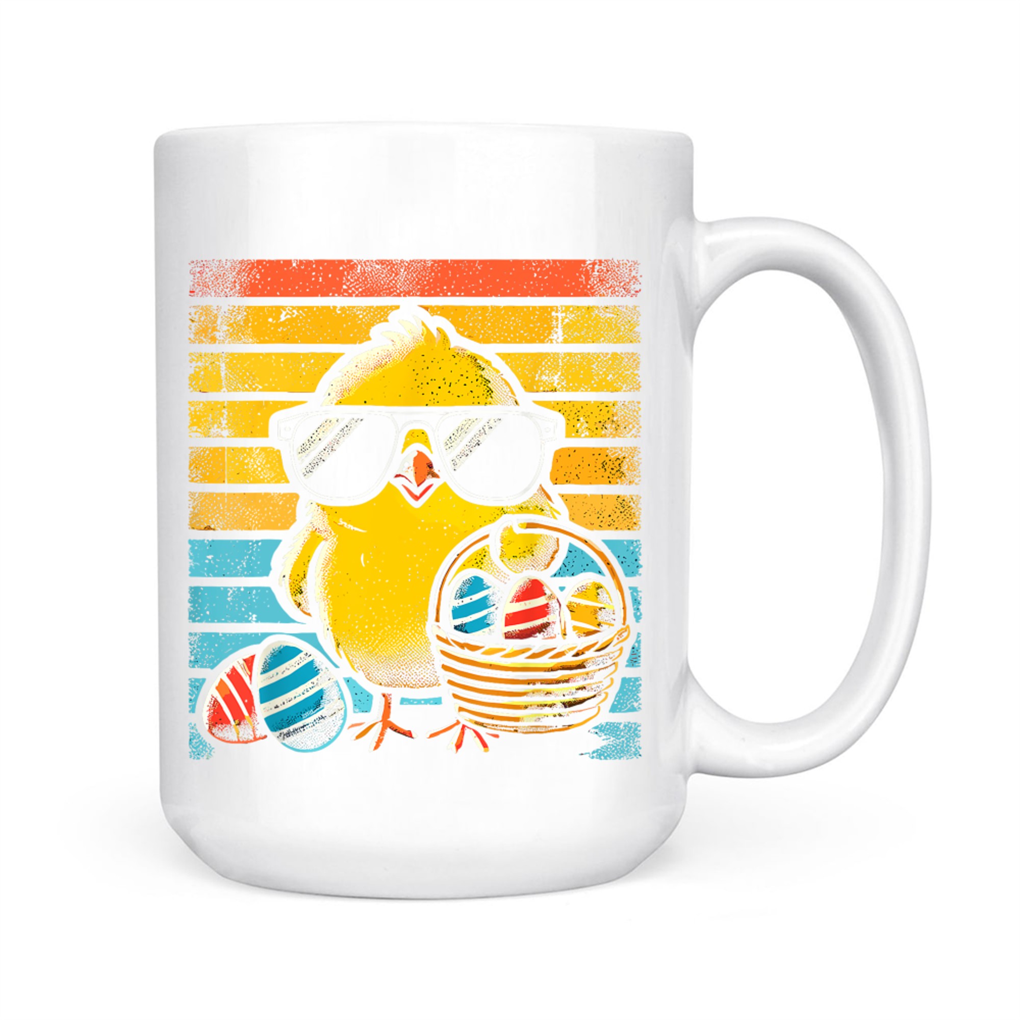 Retro Easter Chick Funny Easter Mug