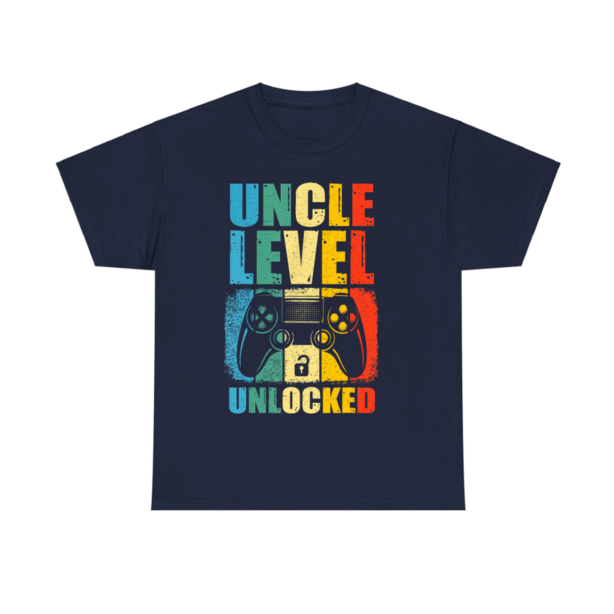 Uncle Level Unlocked Leveled Up To Uncle Promoted To Gamer T-Shirt