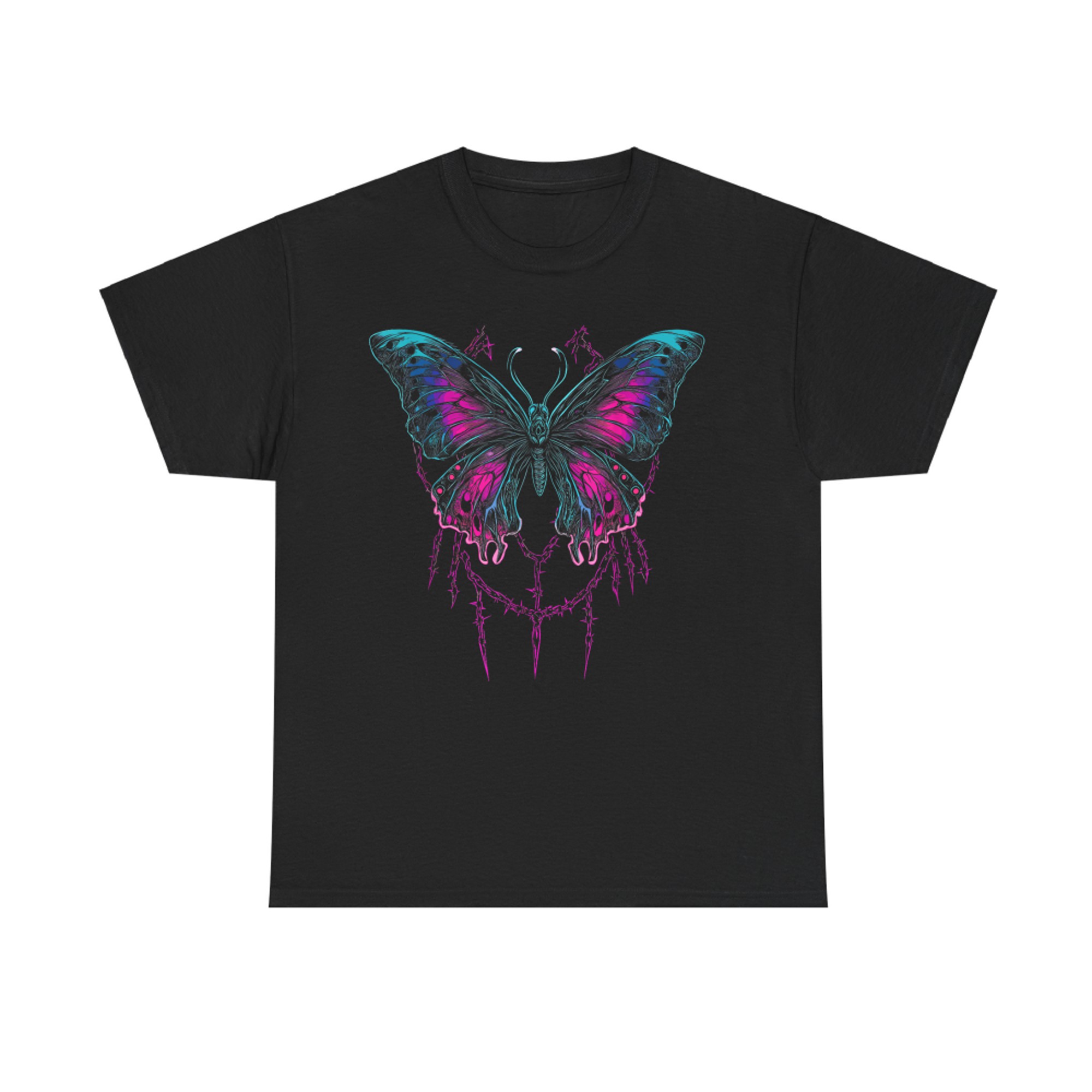 Y2K Butterfly Gothic Grunge Aesthetic Vaporwave Cybercore T-Shirt