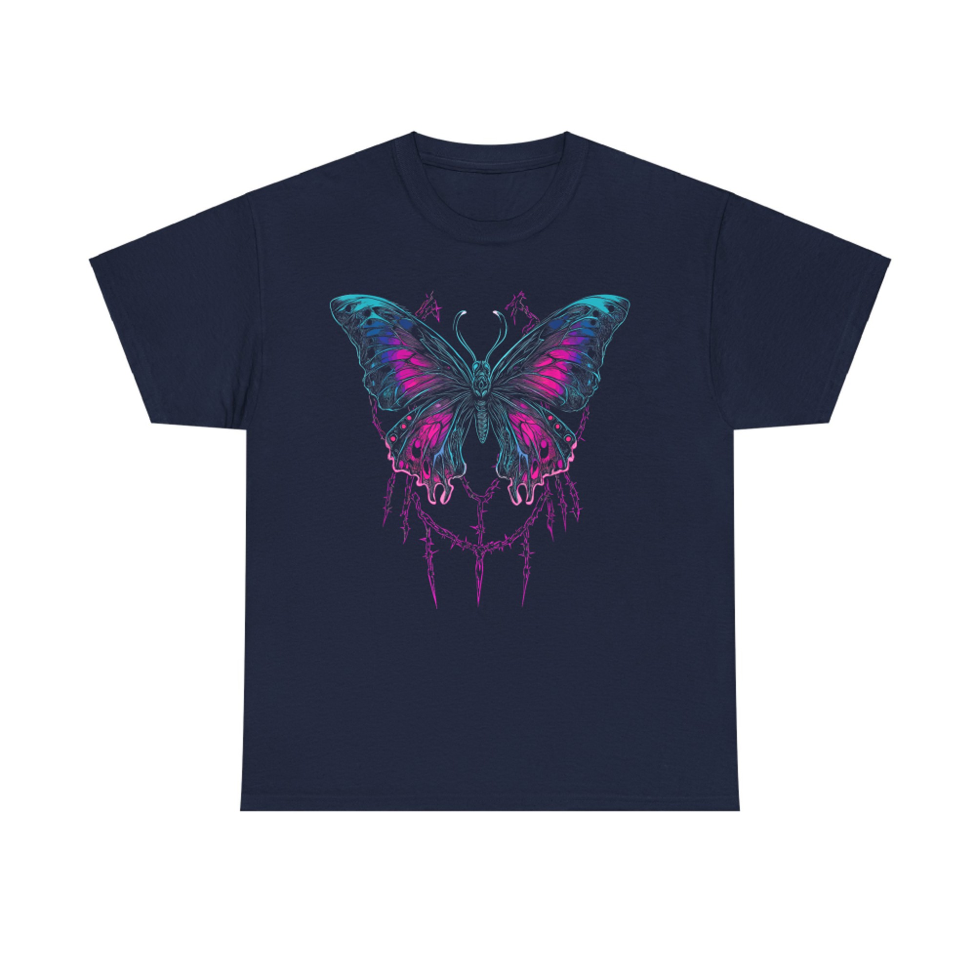Y2K Butterfly Gothic Grunge Aesthetic Vaporwave Cybercore T-Shirt