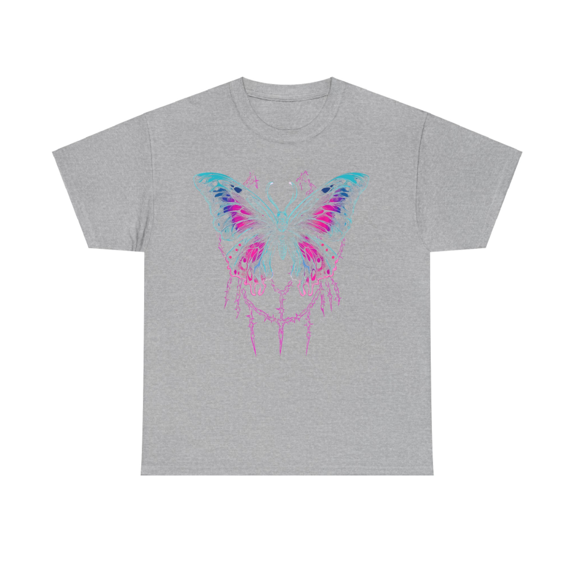 Y2K Butterfly Gothic Grunge Aesthetic Vaporwave Cybercore T-Shirt