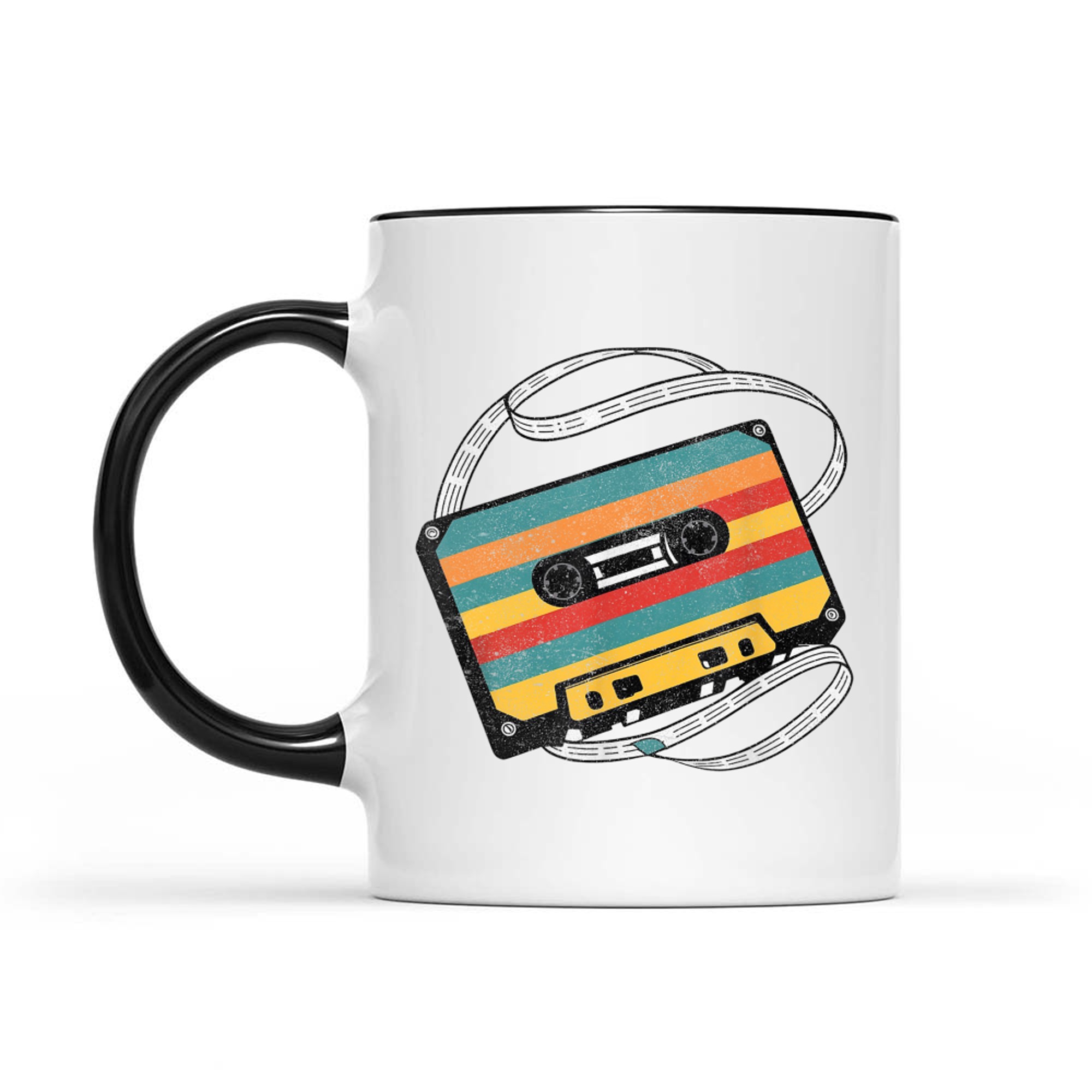 80s 90s Aesthetic Retro Nostalgia Music Cassette Tape Mug