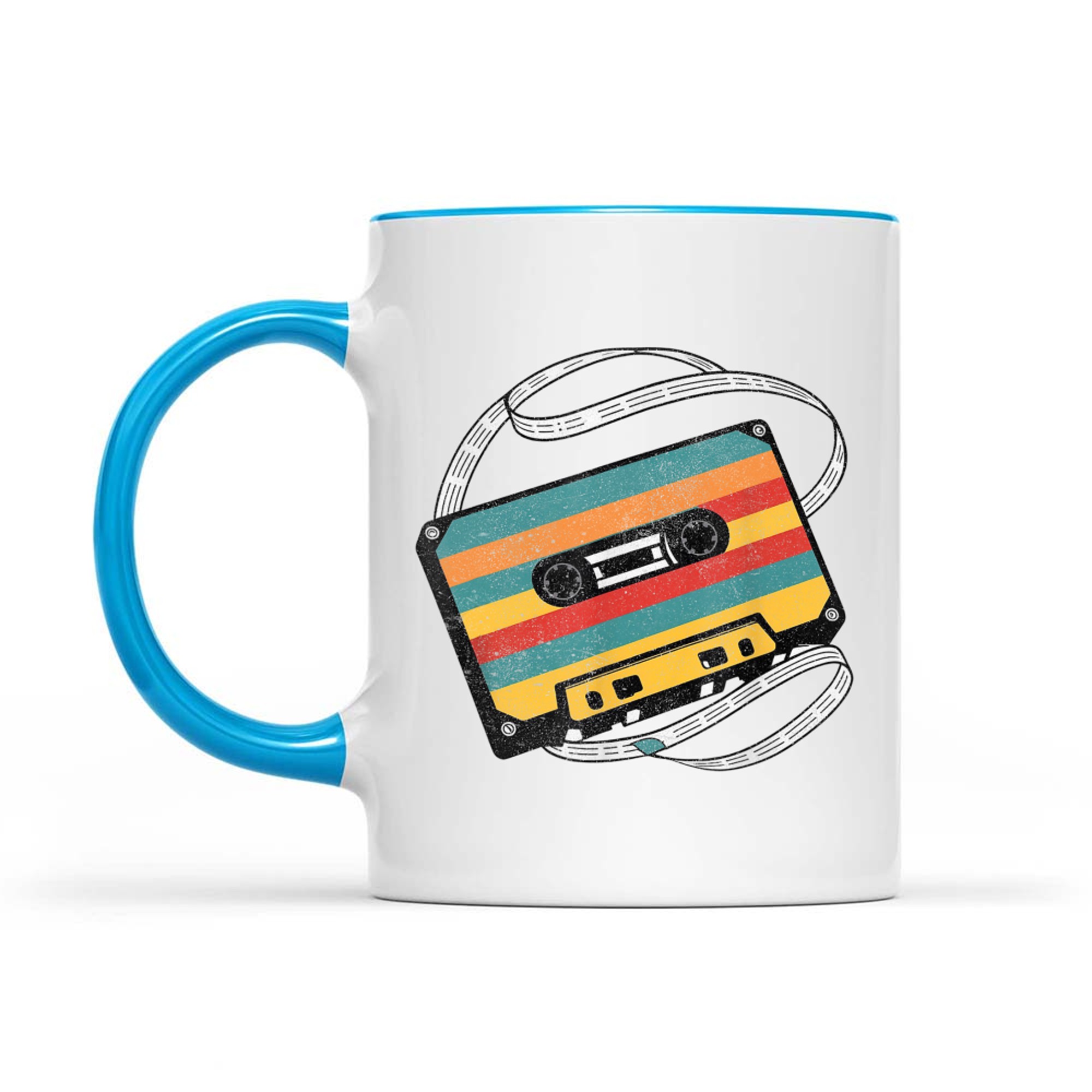 80s 90s Aesthetic Retro Nostalgia Music Cassette Tape Mug