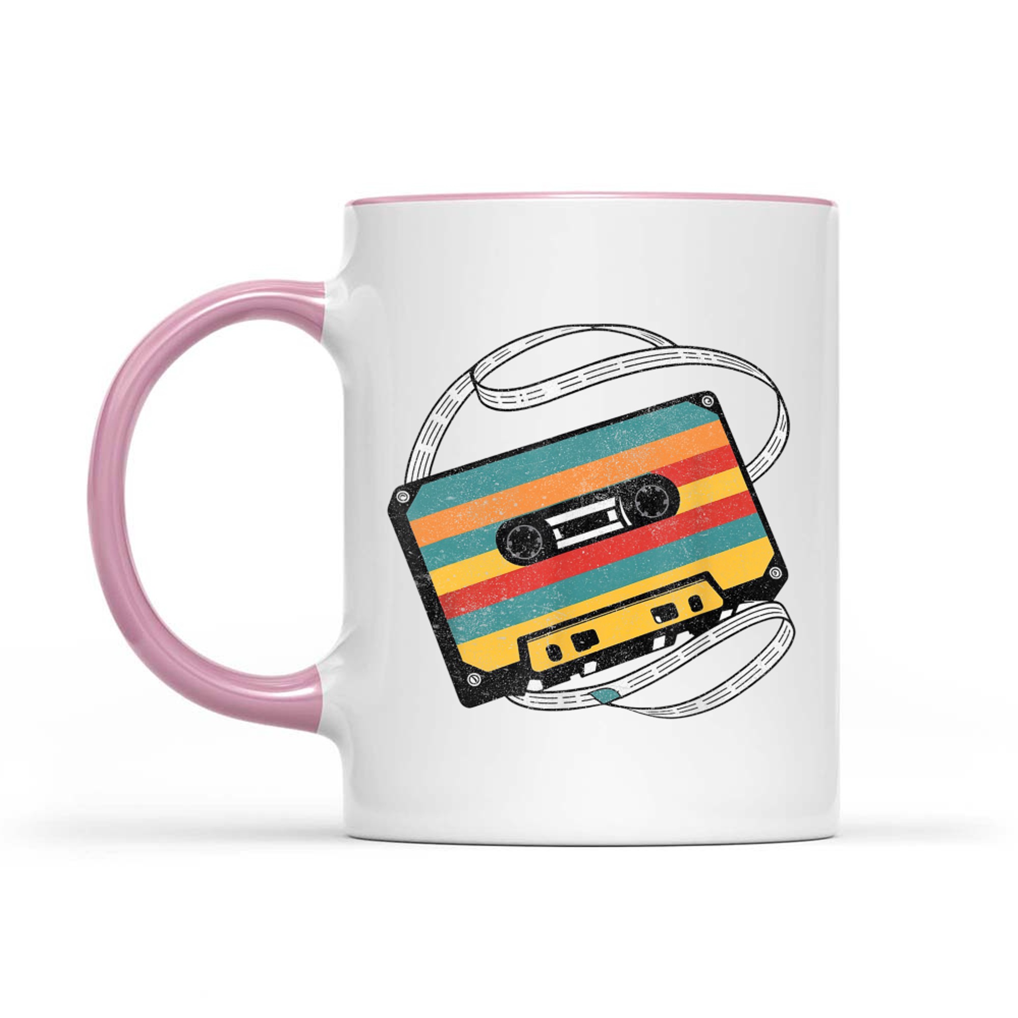 80s 90s Aesthetic Retro Nostalgia Music Cassette Tape Mug