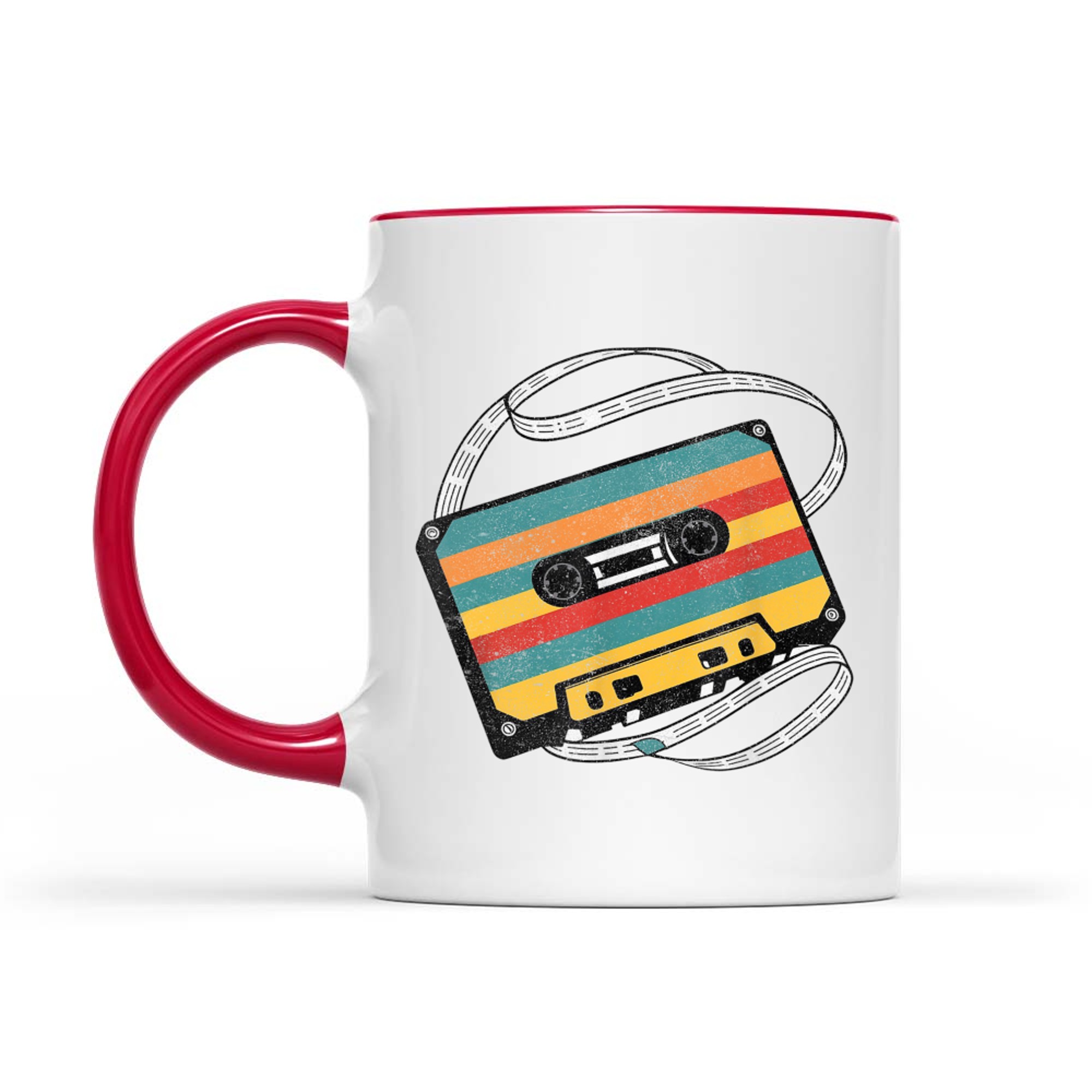 80s 90s Aesthetic Retro Nostalgia Music Cassette Tape Mug