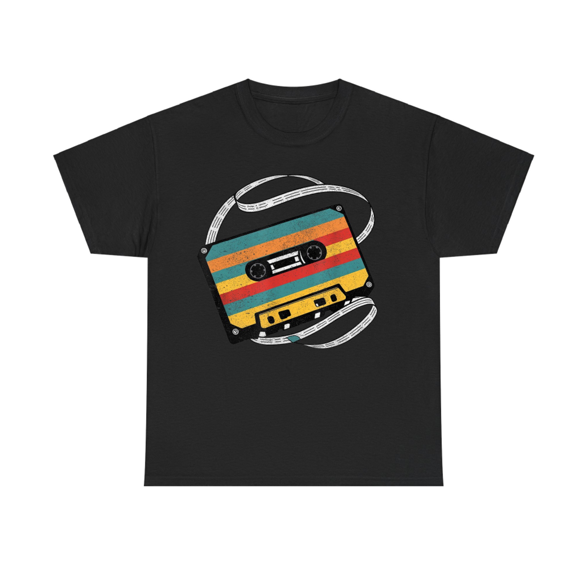 80s 90s Aesthetic Retro Nostalgia Music Cassette Tape T-Shirt