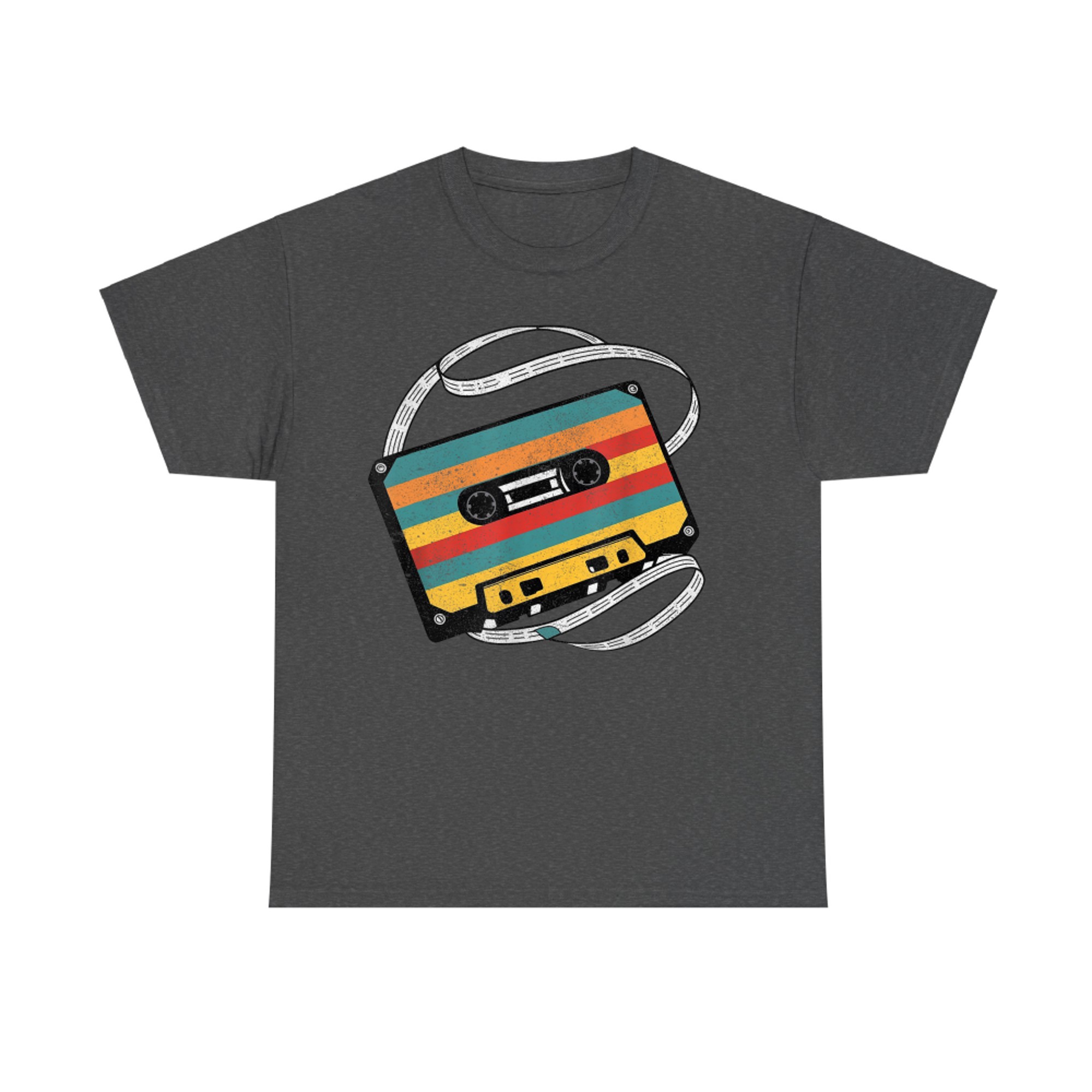 80s 90s Aesthetic Retro Nostalgia Music Cassette Tape T-Shirt