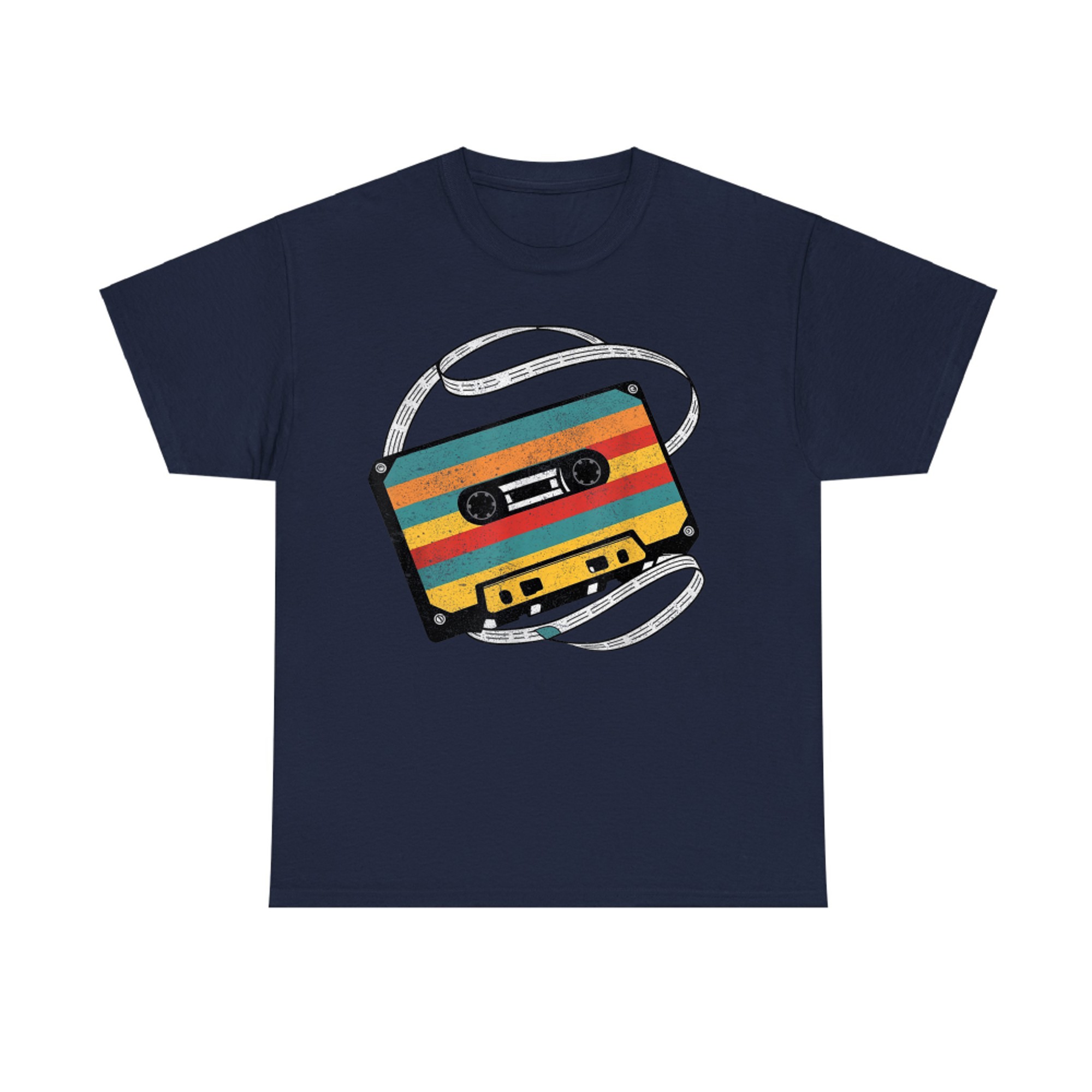 80s 90s Aesthetic Retro Nostalgia Music Cassette Tape T-Shirt