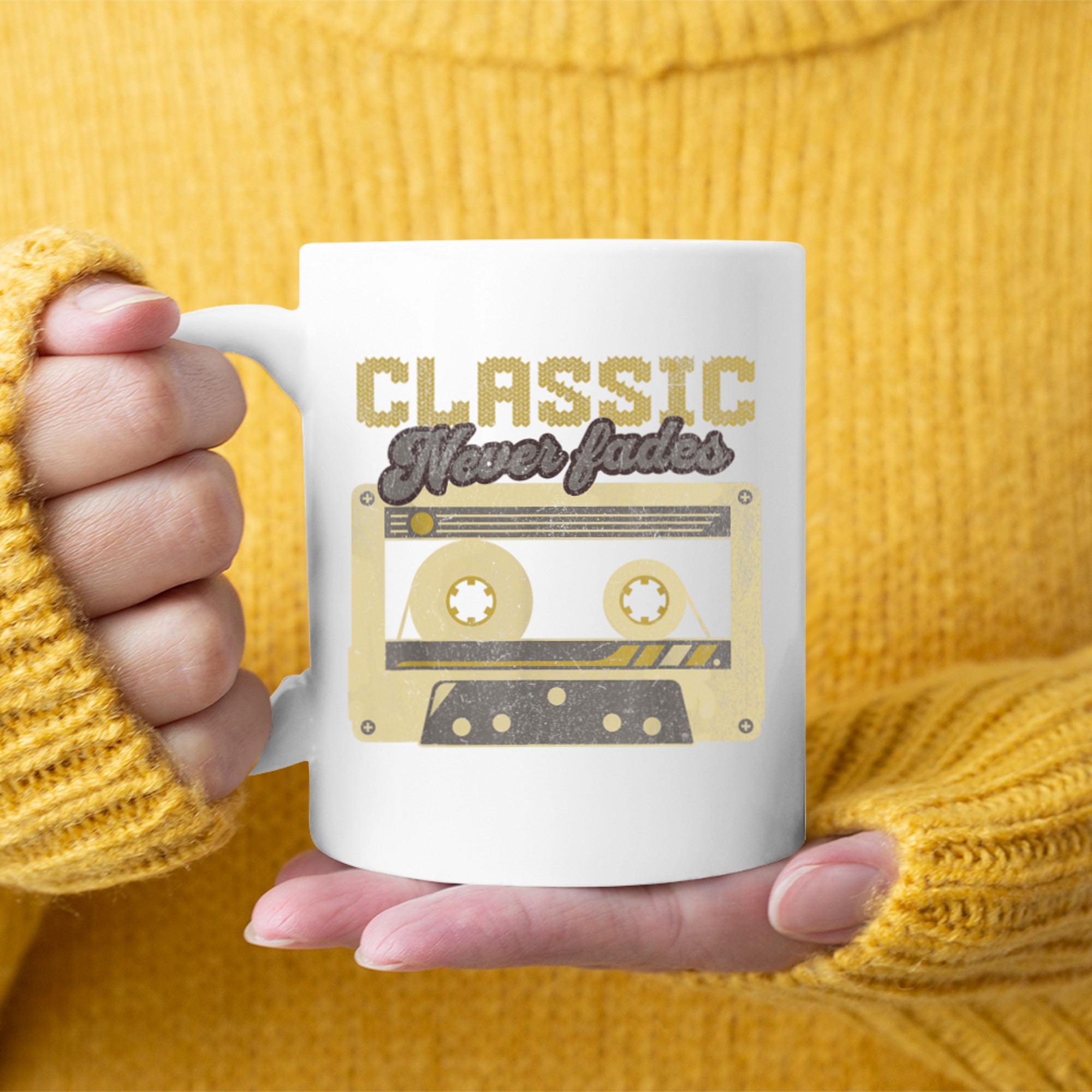 80s 90s Retro Vintage Party Nostalgia Cassette Tape Mug