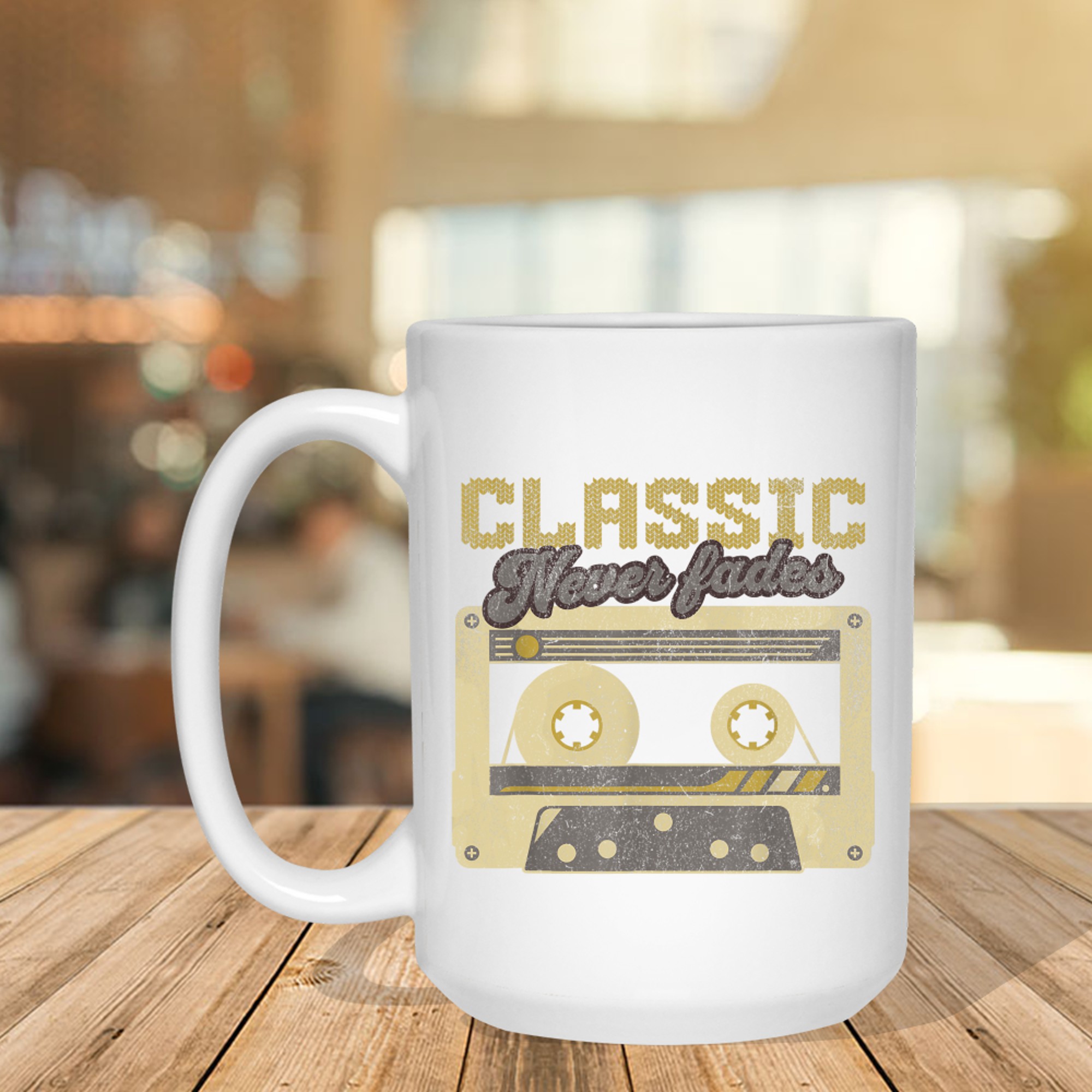80s 90s Retro Vintage Party Nostalgia Cassette Tape Mug